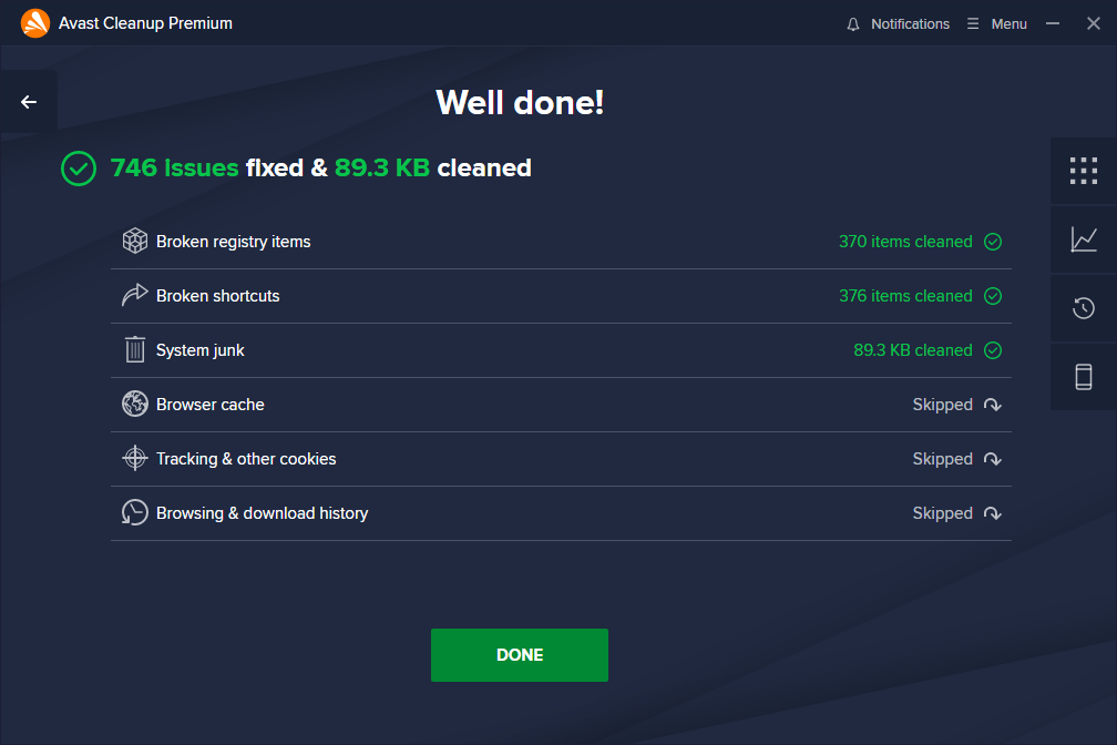 Avast Cleanup Premium screenshot