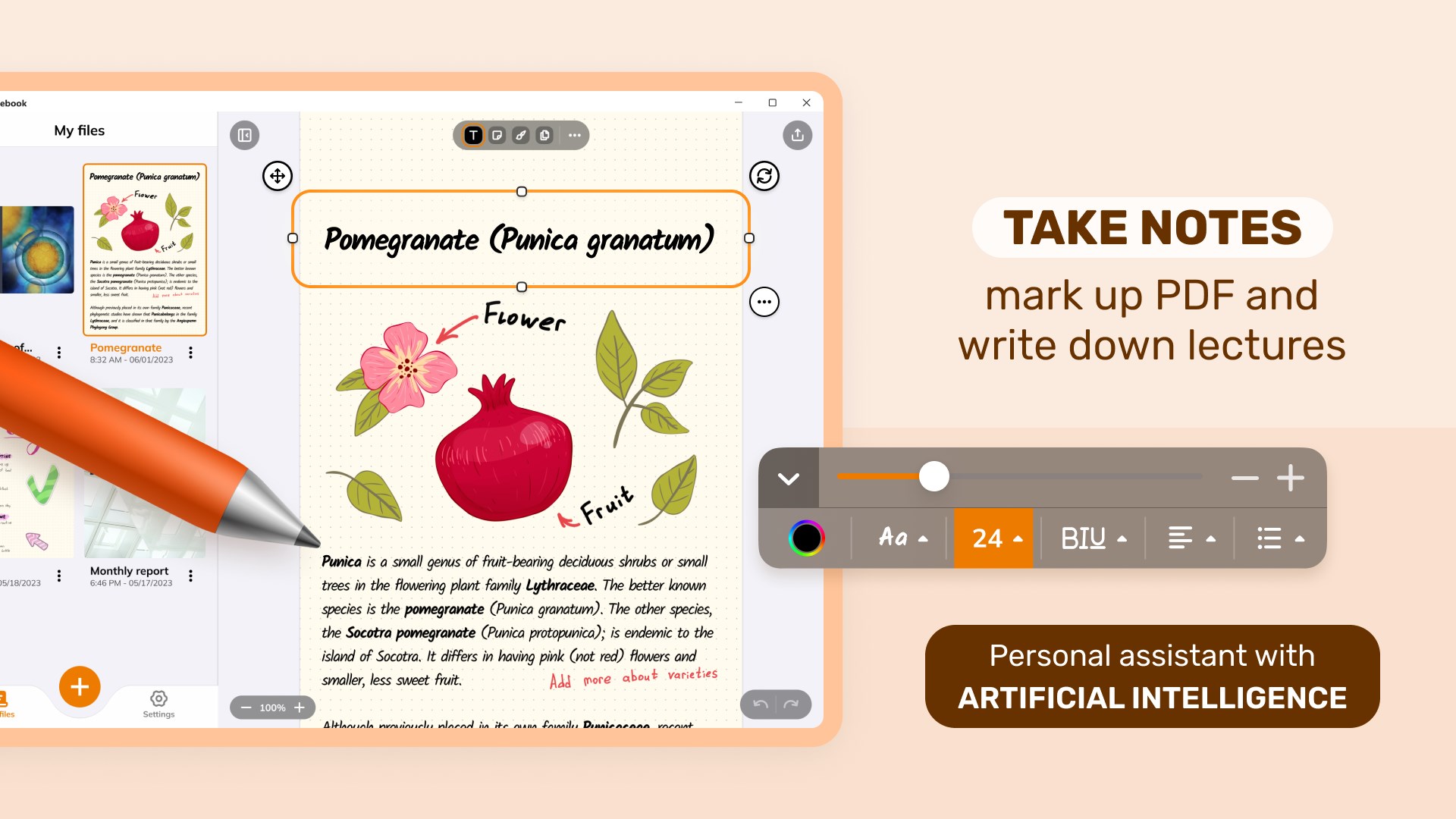 Digital Notebook — Smart Pencil Notes & PDF editor screenshot