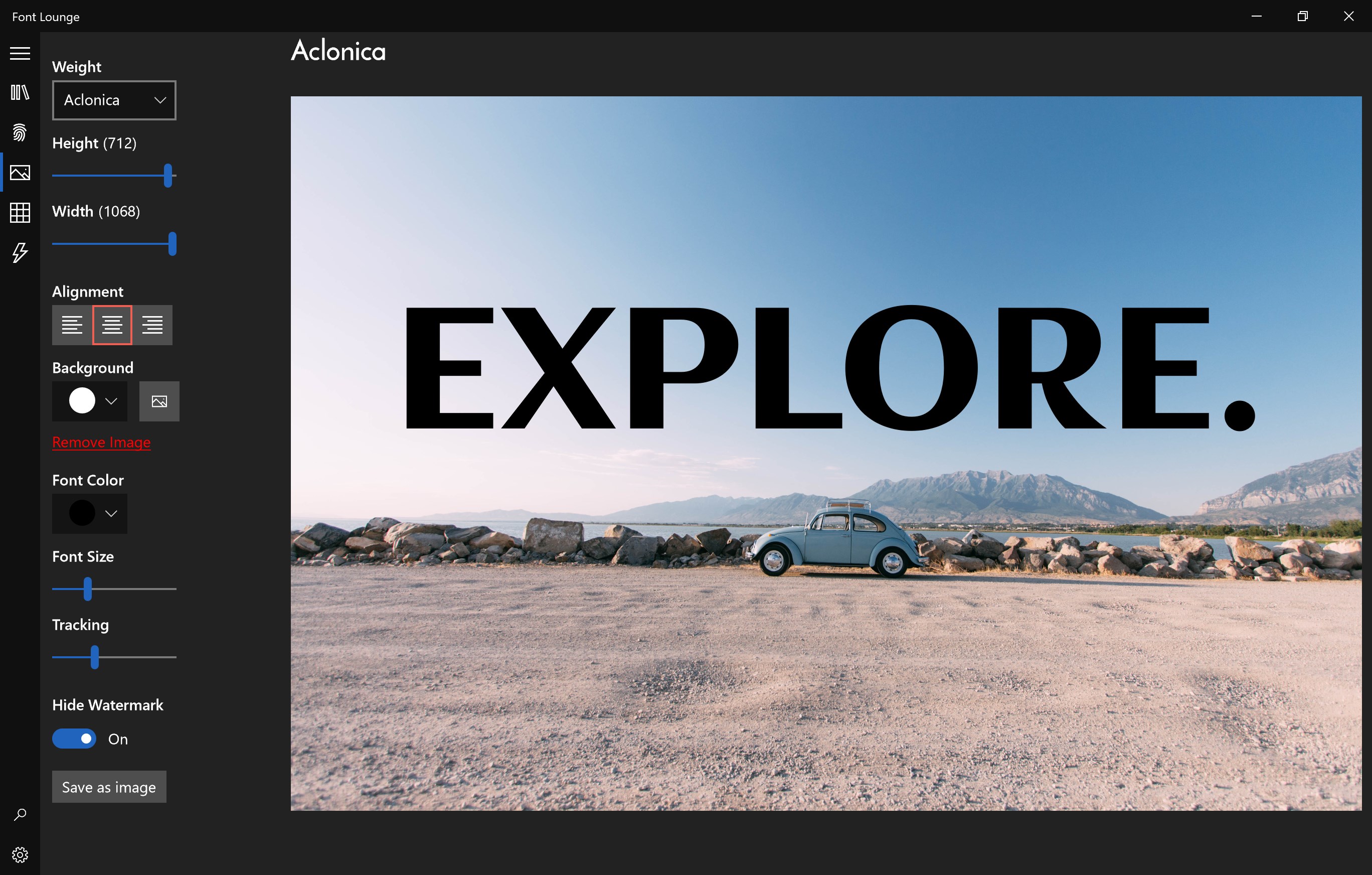 Font Lounge screenshot