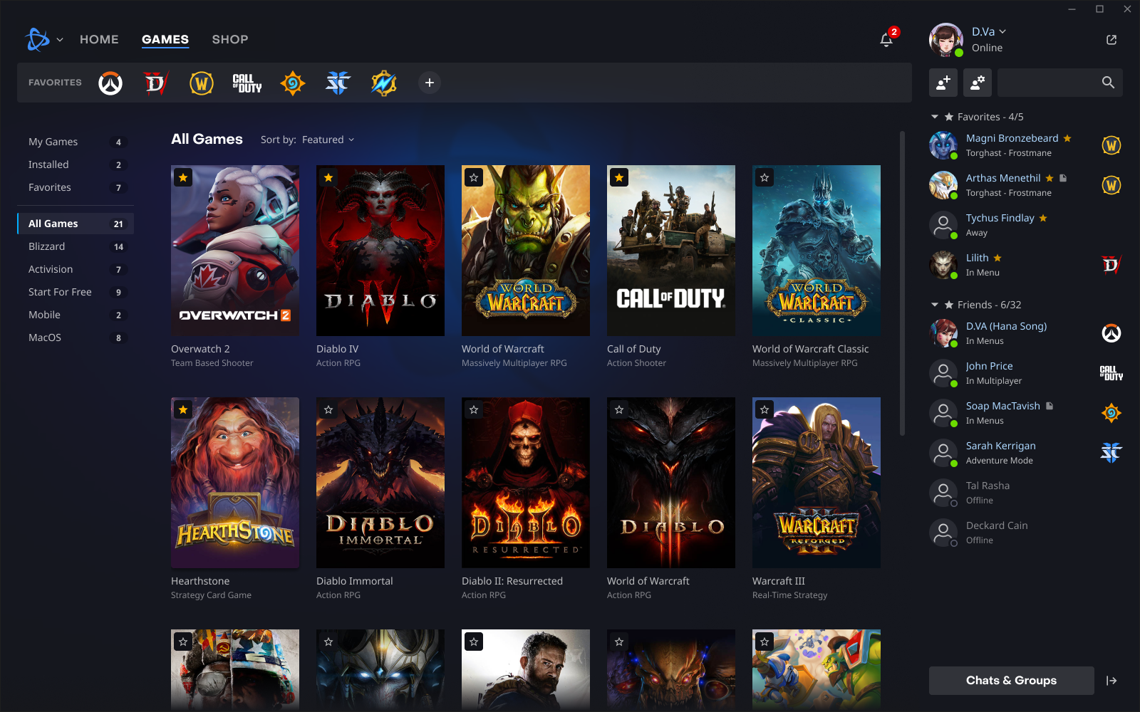 Battle.net screenshot