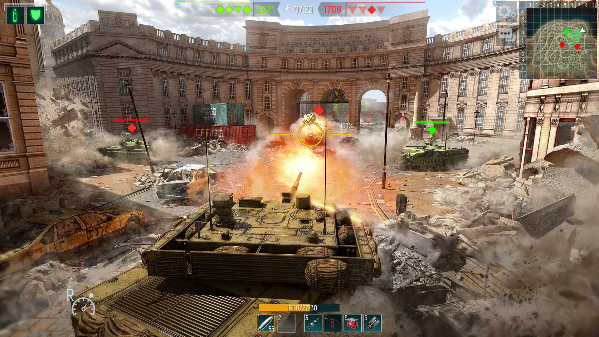 Tank Force: War game online, battle on modern tanks screenshot