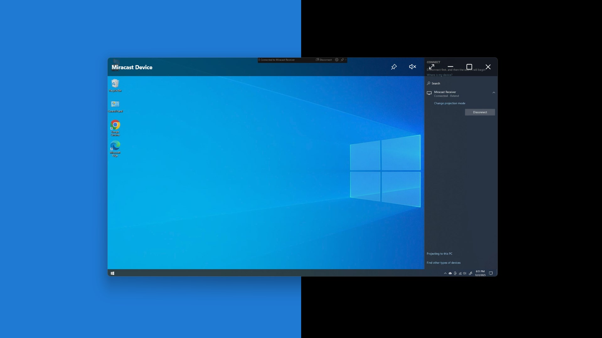 Miracast Receiver screenshot