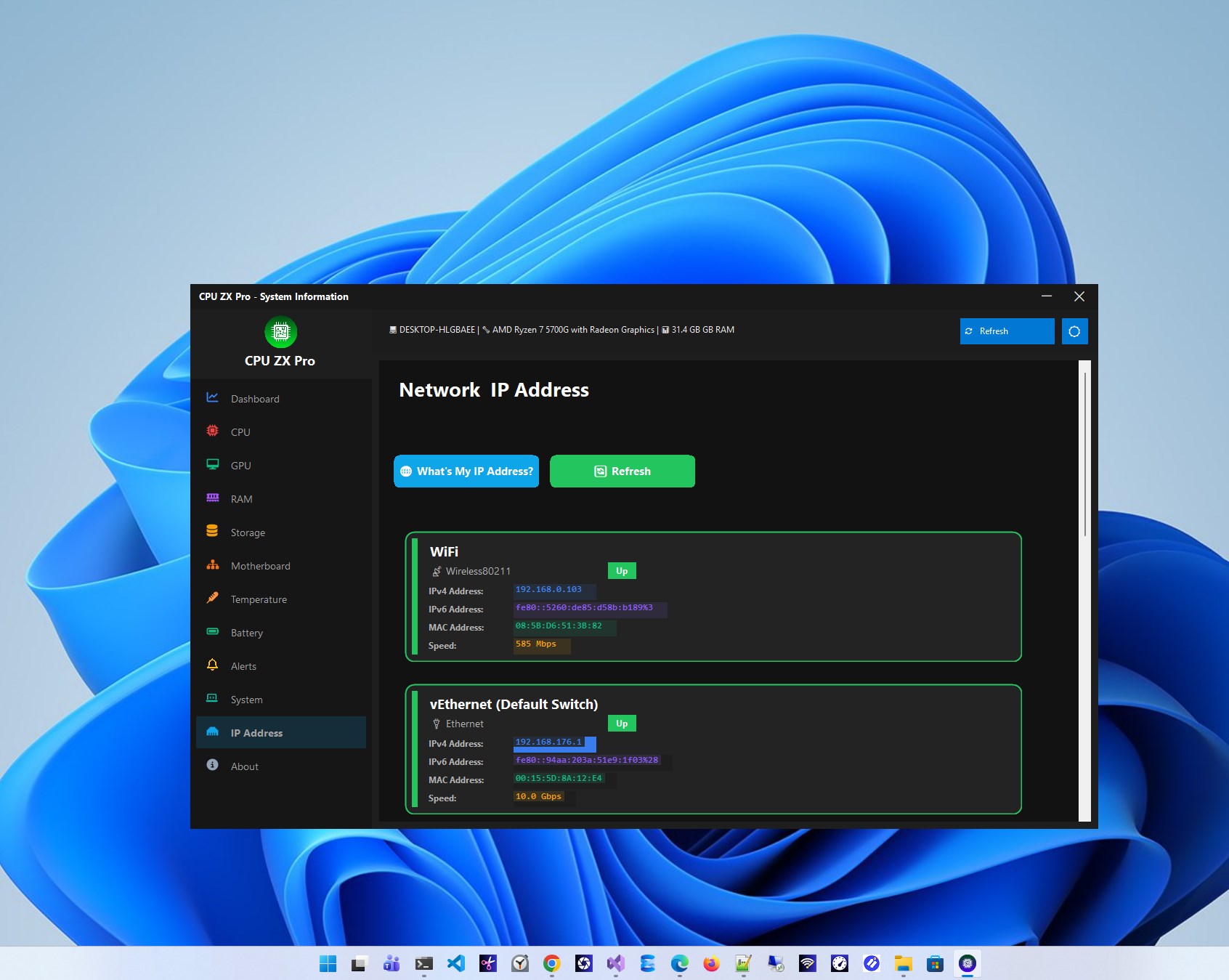 CPU ZX Pro screenshot