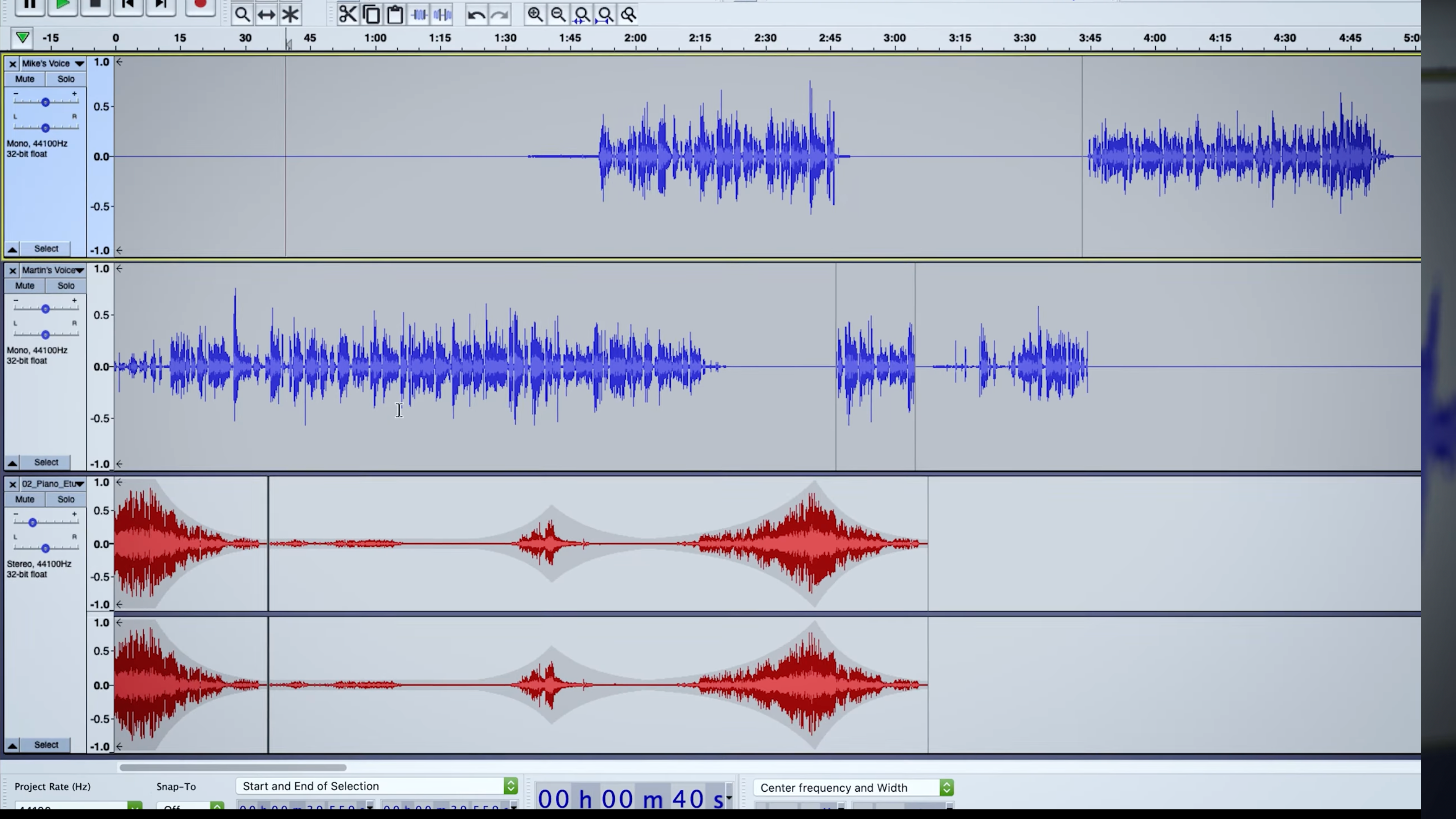 Audacity screenshot