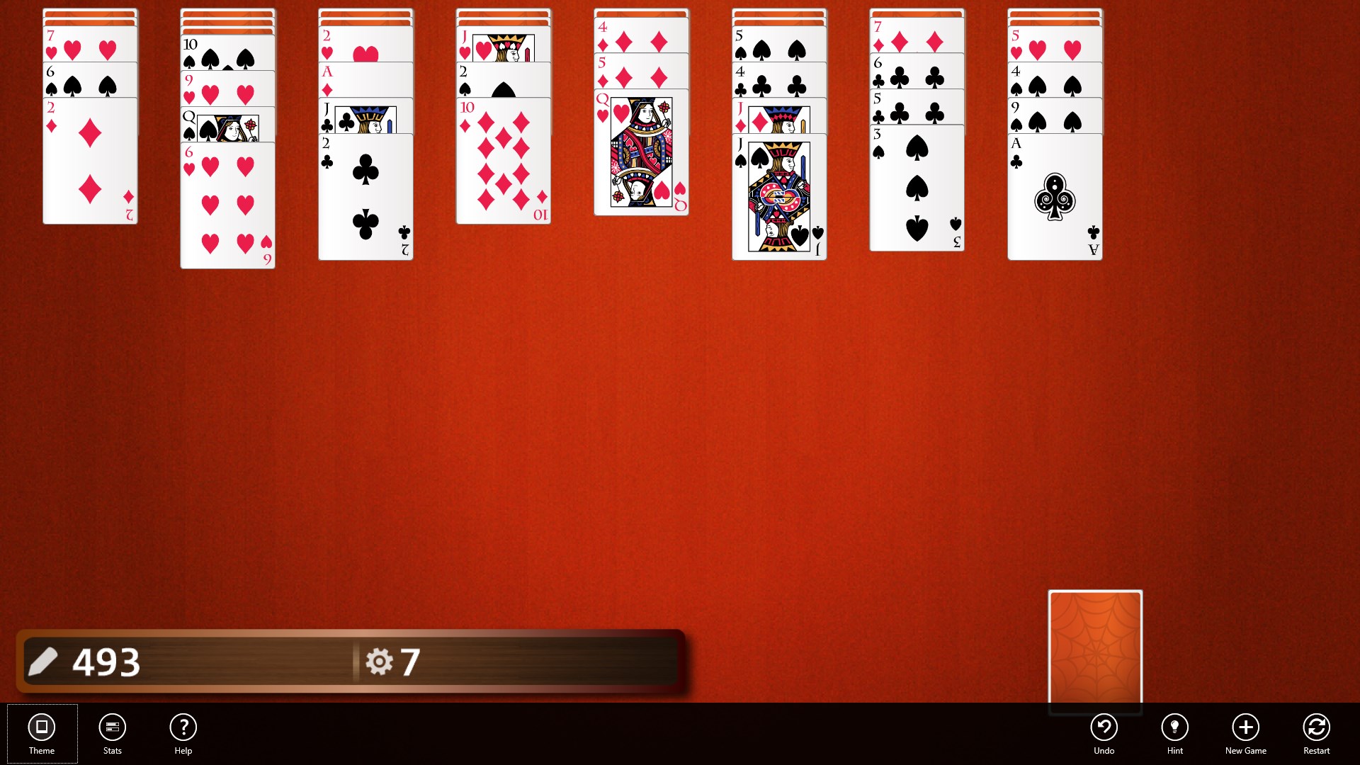 3rd Floor Spider Solitaire screenshot