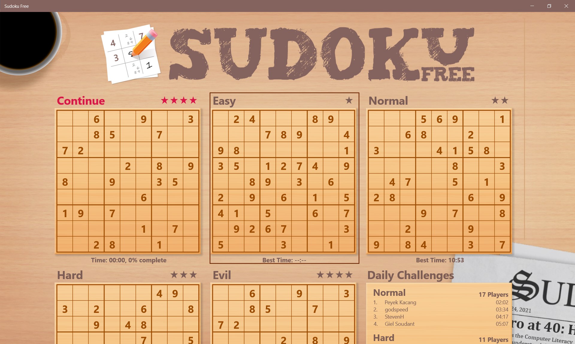 Sudoku Free screenshot