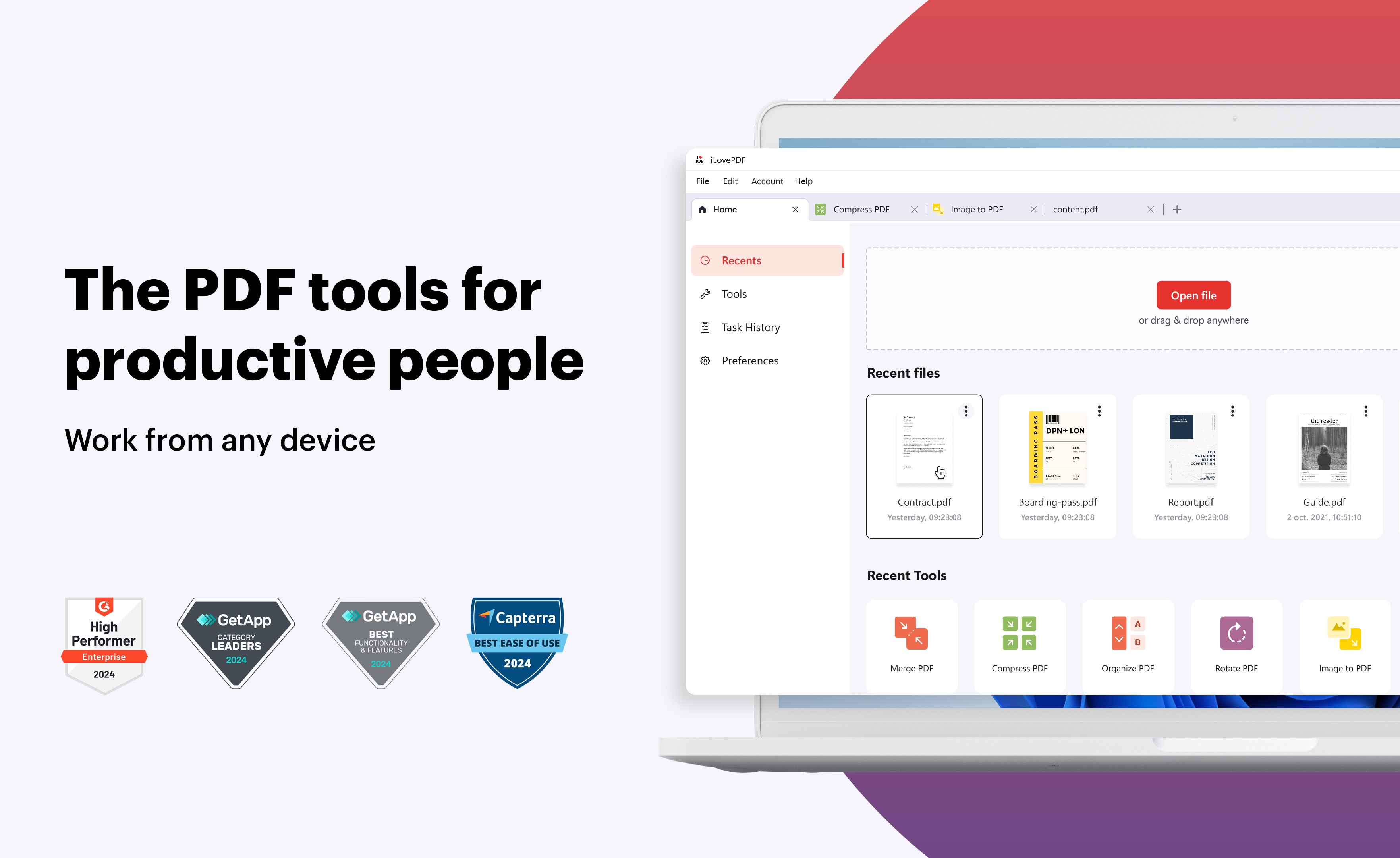 iLovePDF: PDF Reader and Editor screenshot