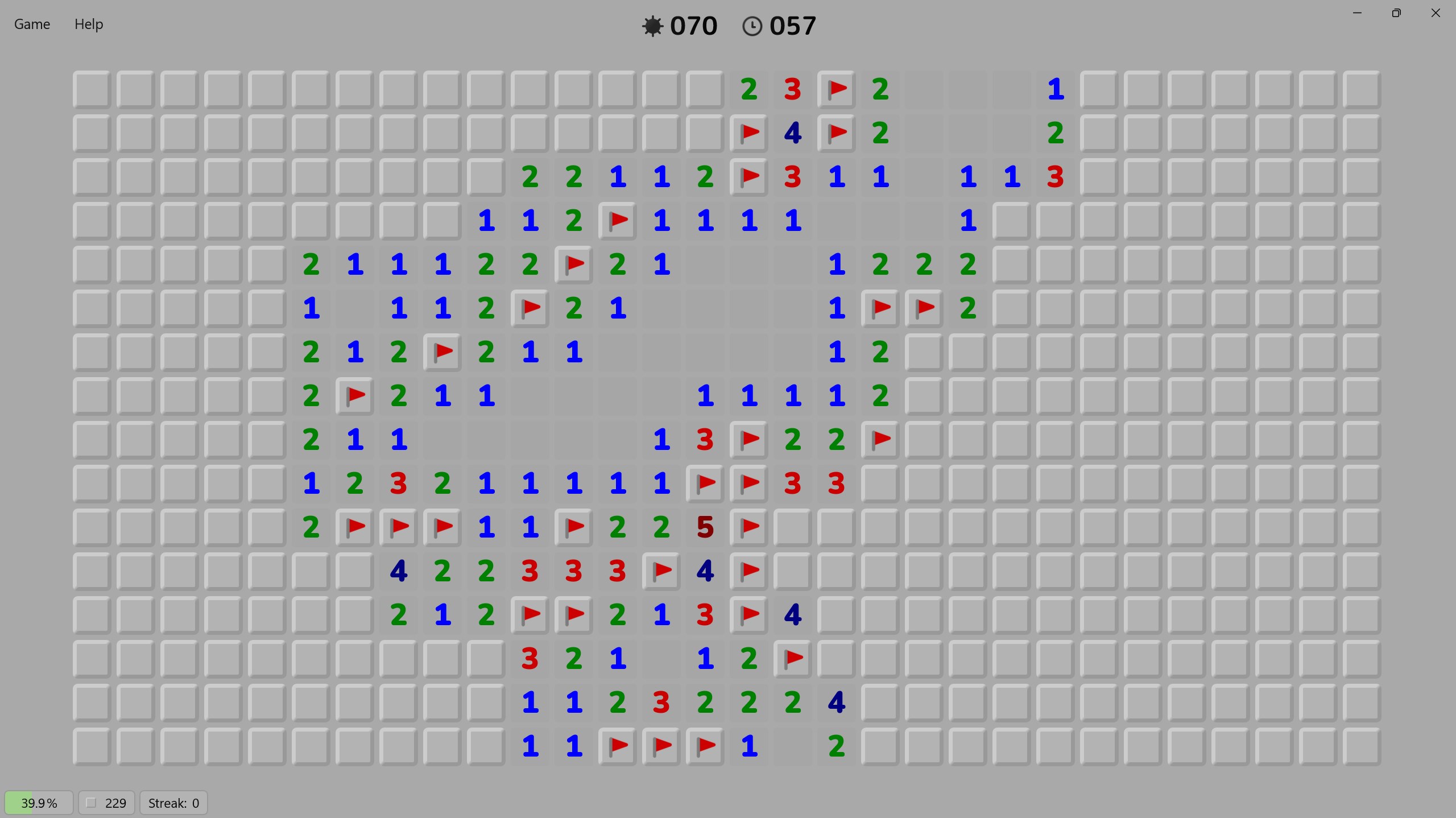 Minesweep screenshot