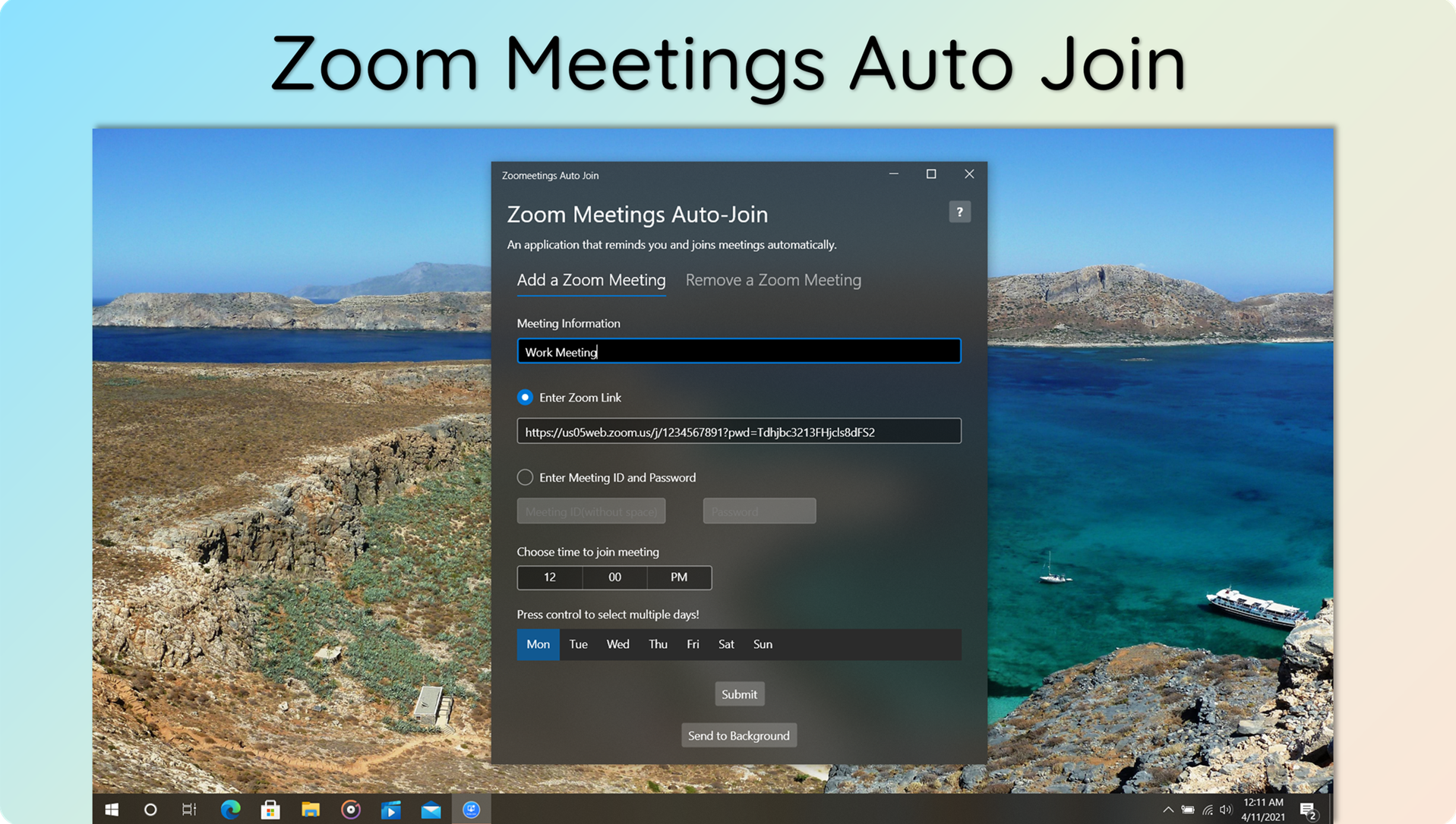 Virtual Meetings Auto Join screenshot