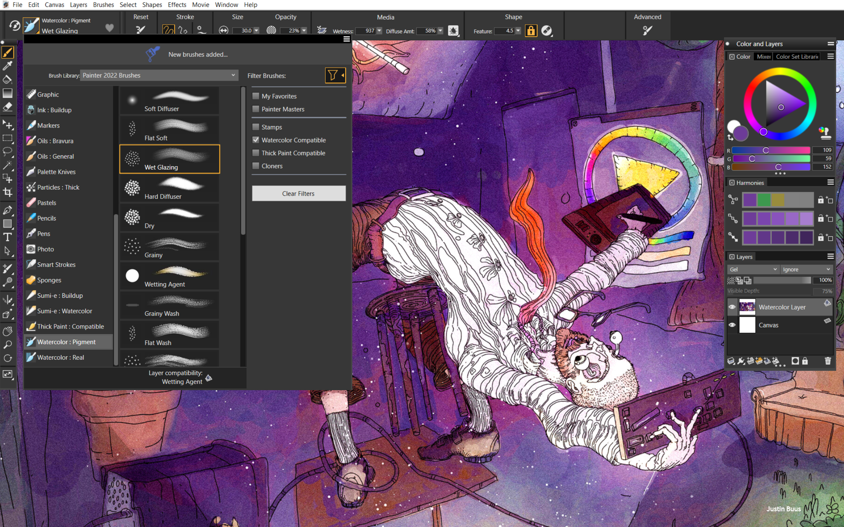 Corel Painter screenshot