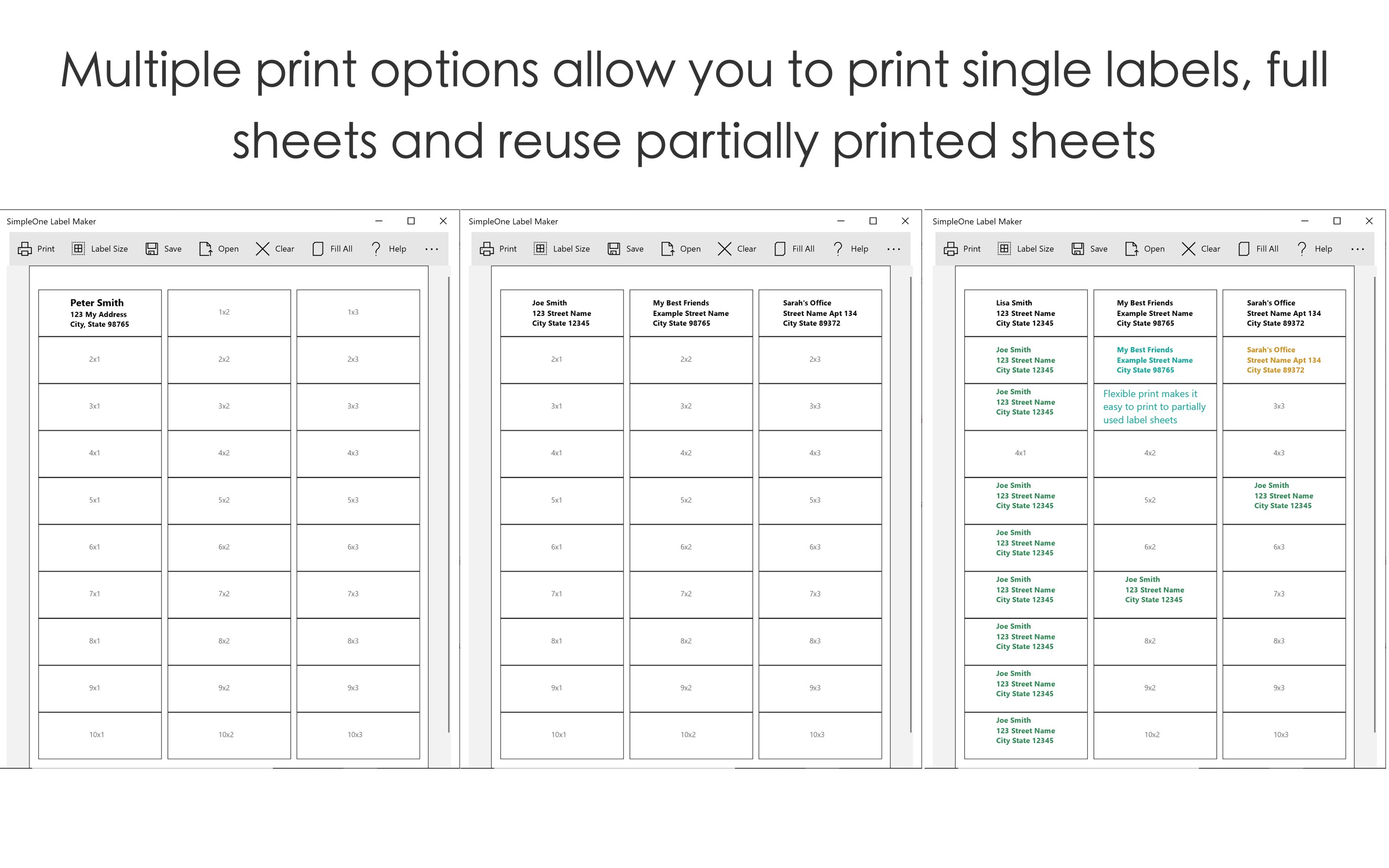 SimpleOne Label Maker screenshot