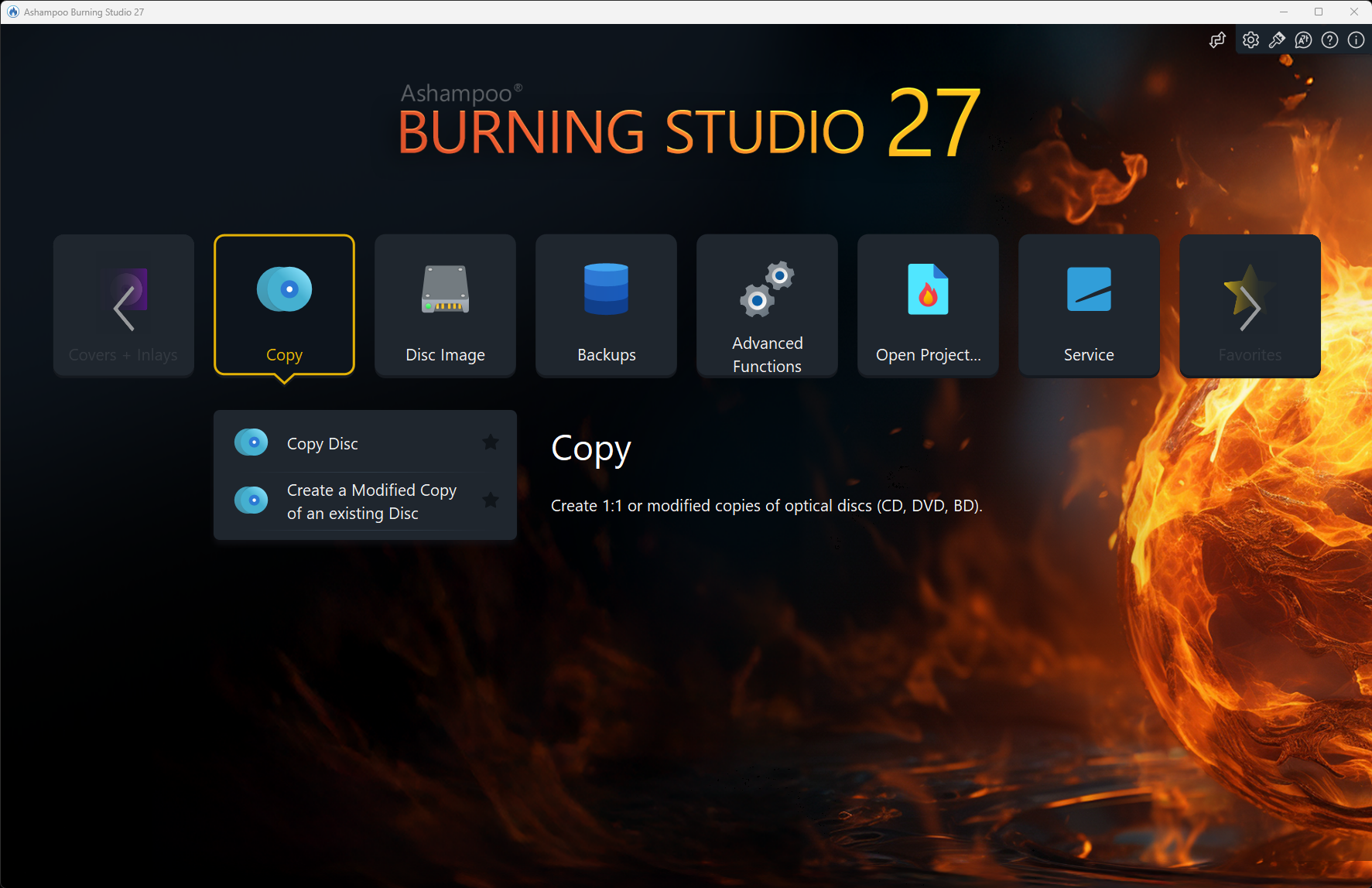 Ashampoo Burning Studio 27 screenshot