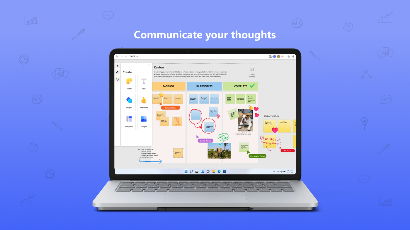 Microsoft Whiteboard screenshot