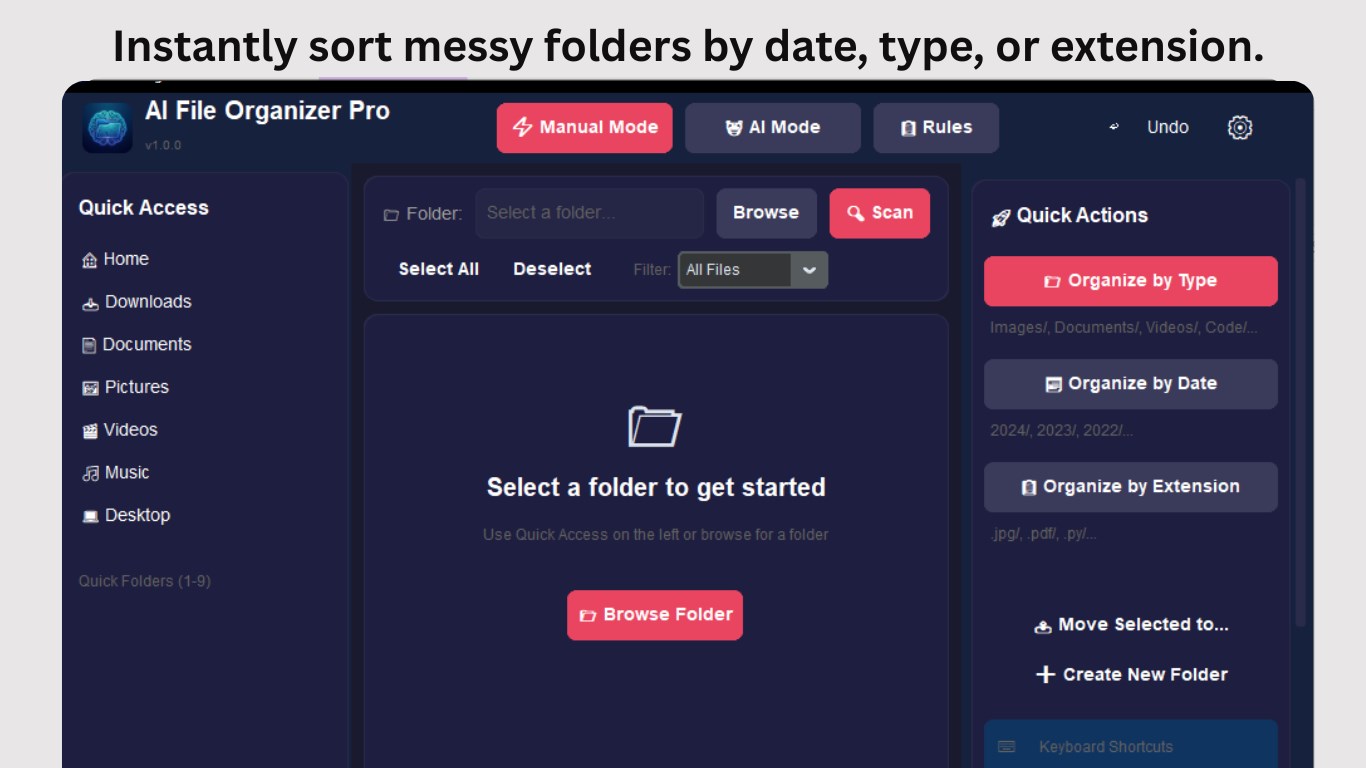 AI File Organizer Pro screenshot