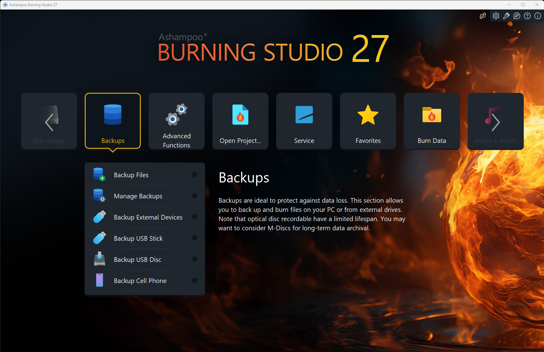 Ashampoo Burning Studio 27 screenshot