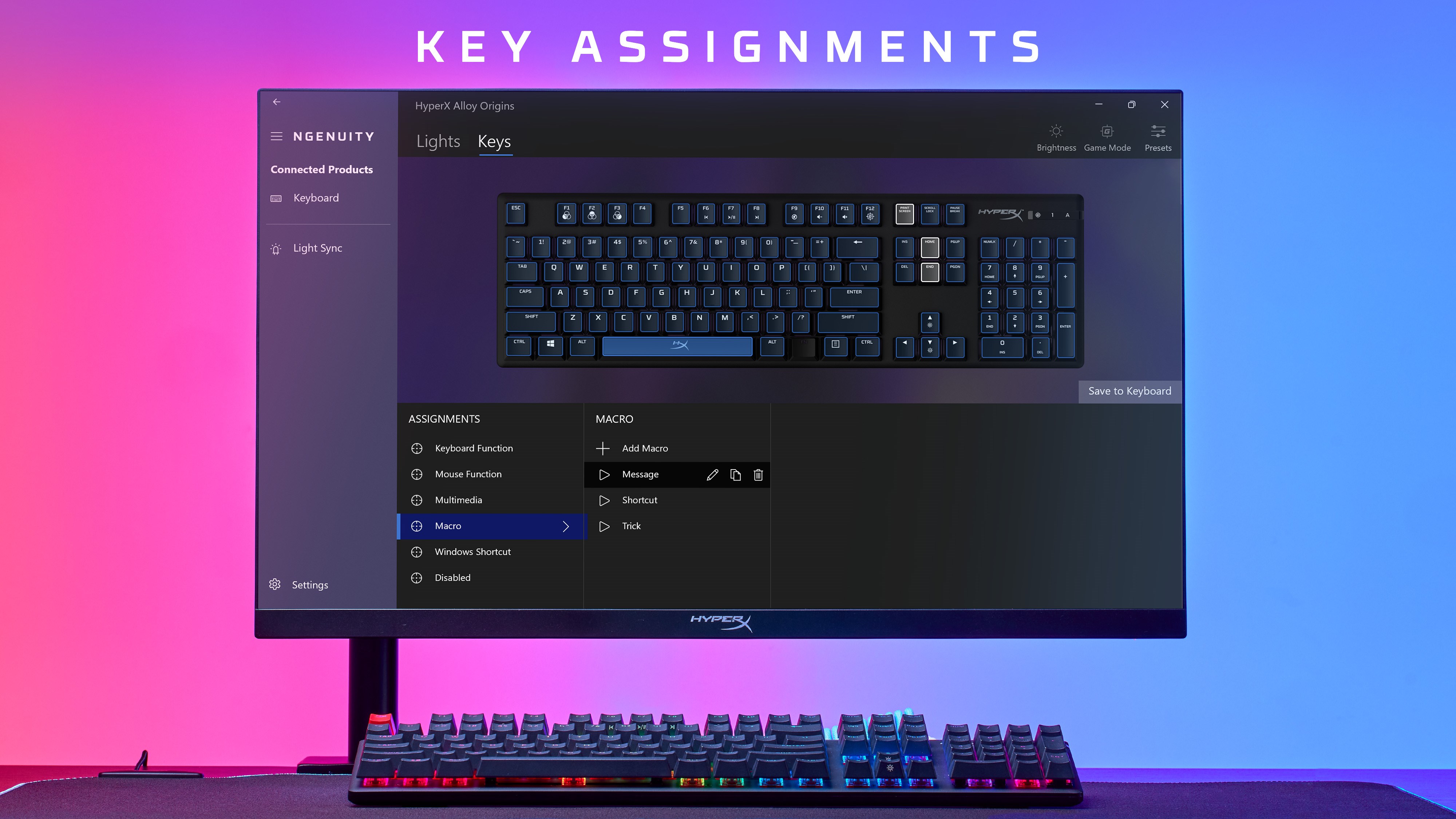HyperX NGENUITY screenshot