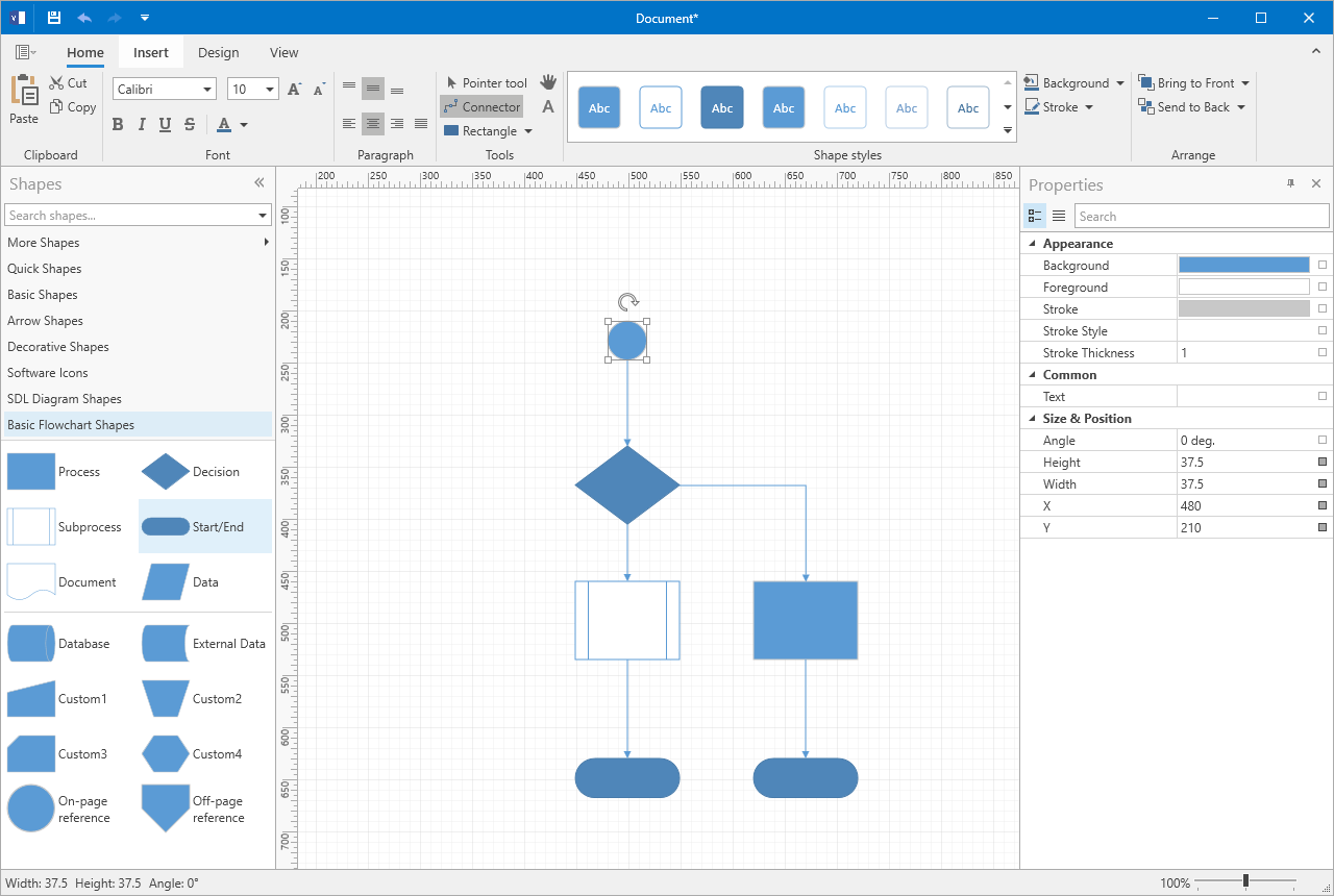 Draw Diagram: For MS Visio screenshot