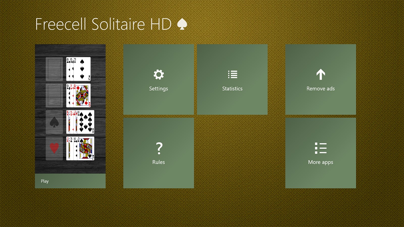 Freecell Solitaire HD Free screenshot