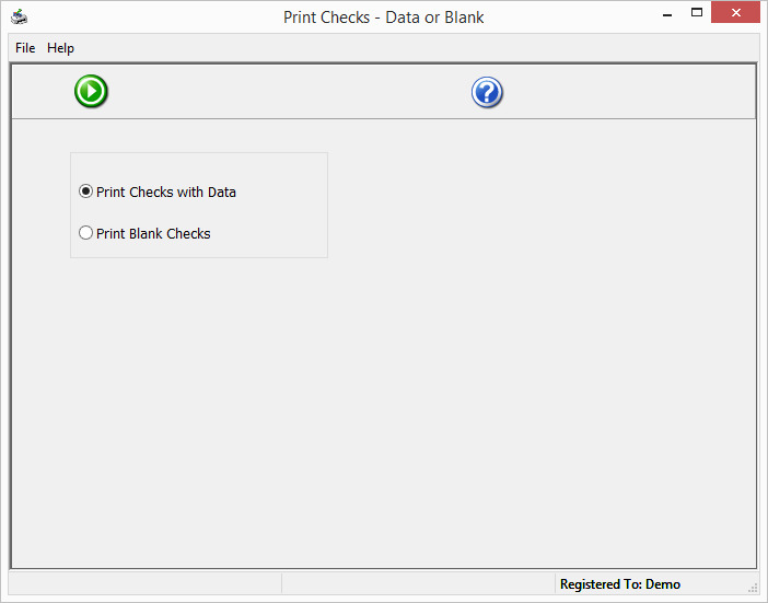 Print Checks screenshot