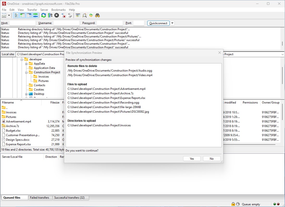 FileZilla Pro screenshot