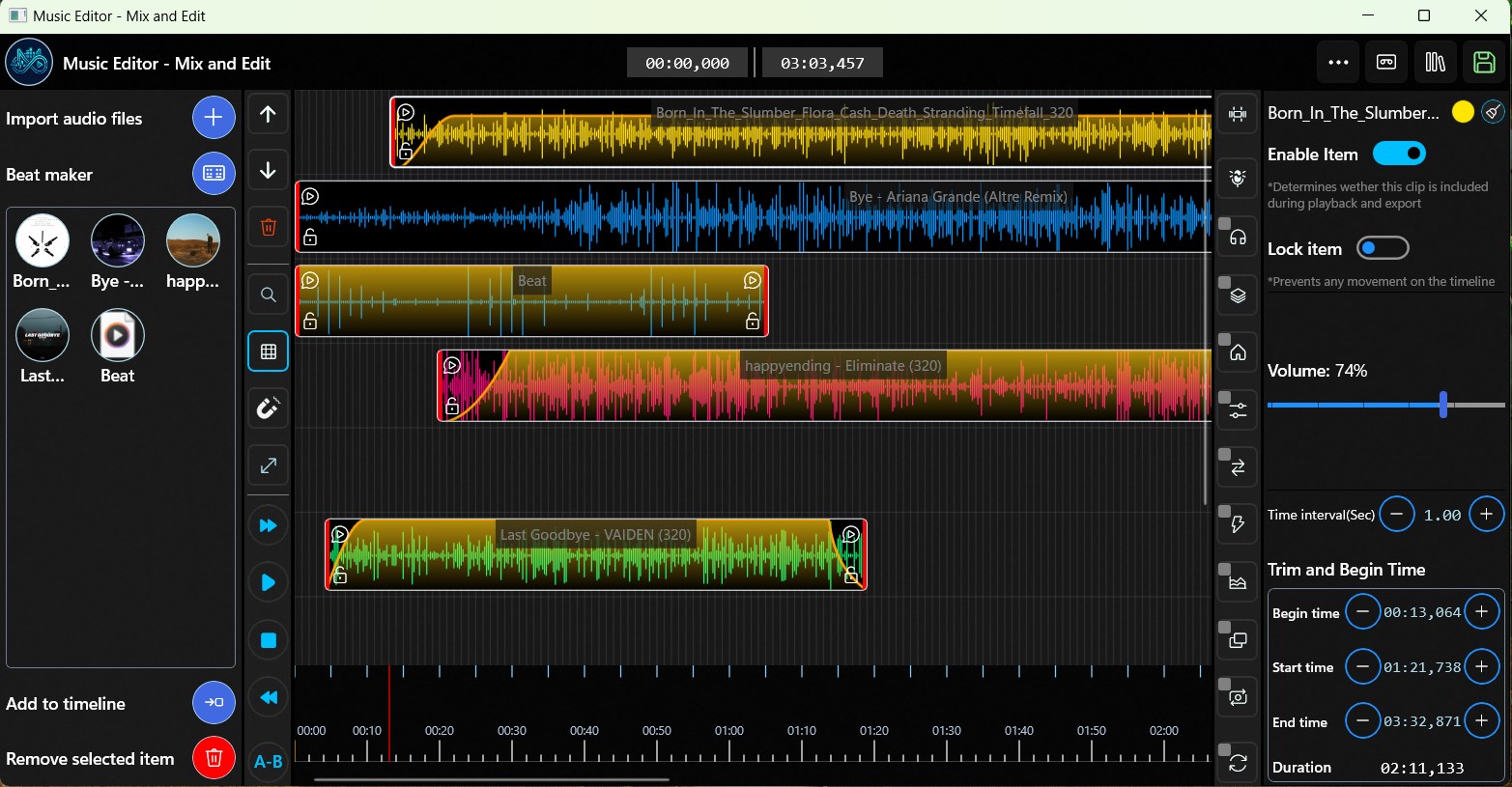Music Editor - Mix and Edit screenshot