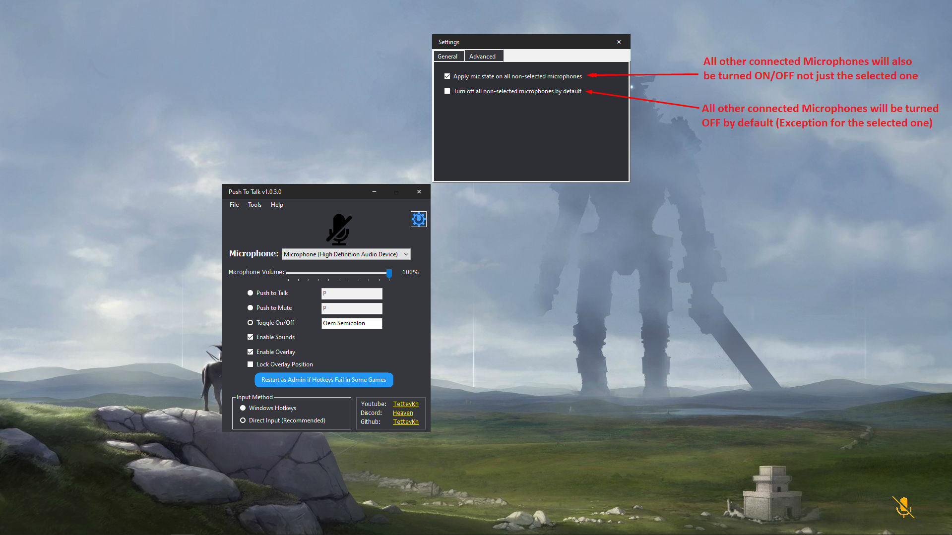 PushToTalk screenshot
