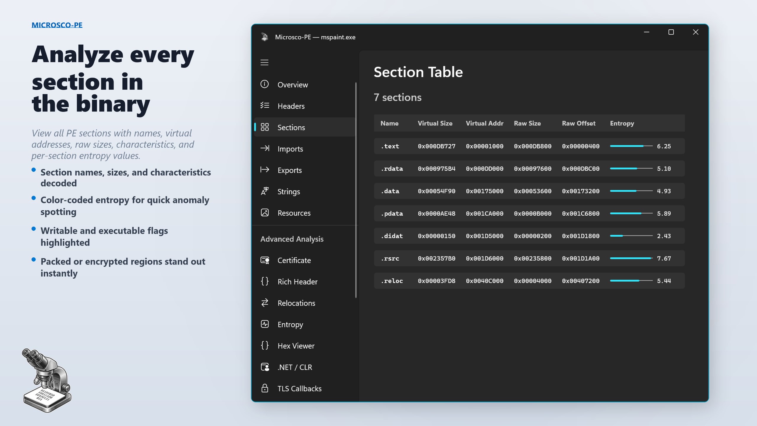 Microsco-PE screenshot