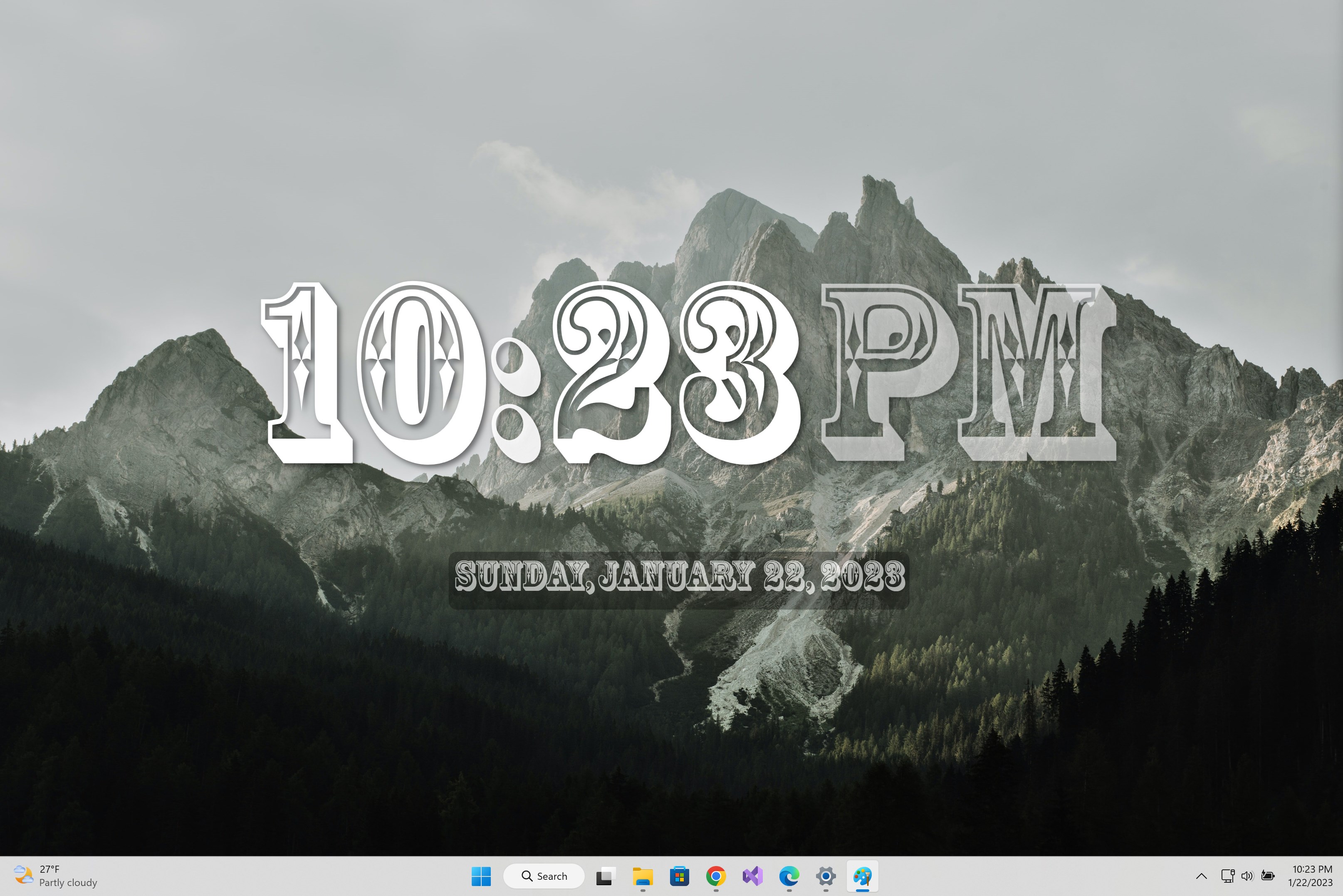 Desk Clock Desktop Widget screenshot