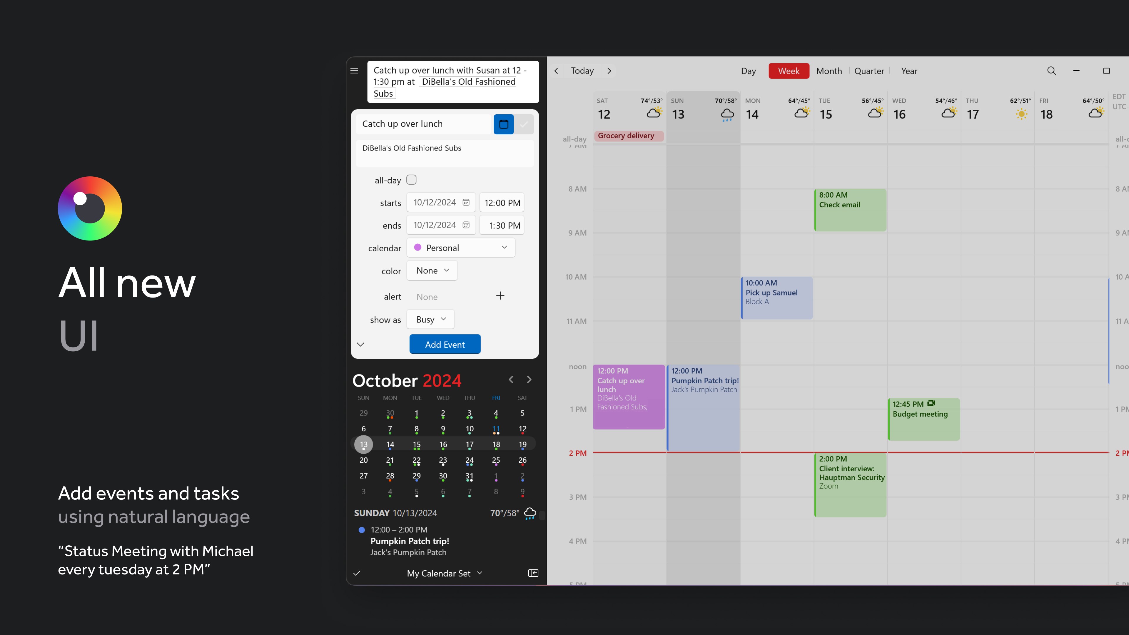 Fantastical screenshot