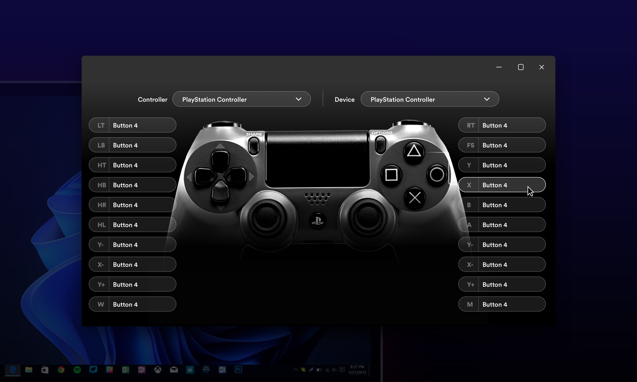DualShock Controller Mapper screenshot
