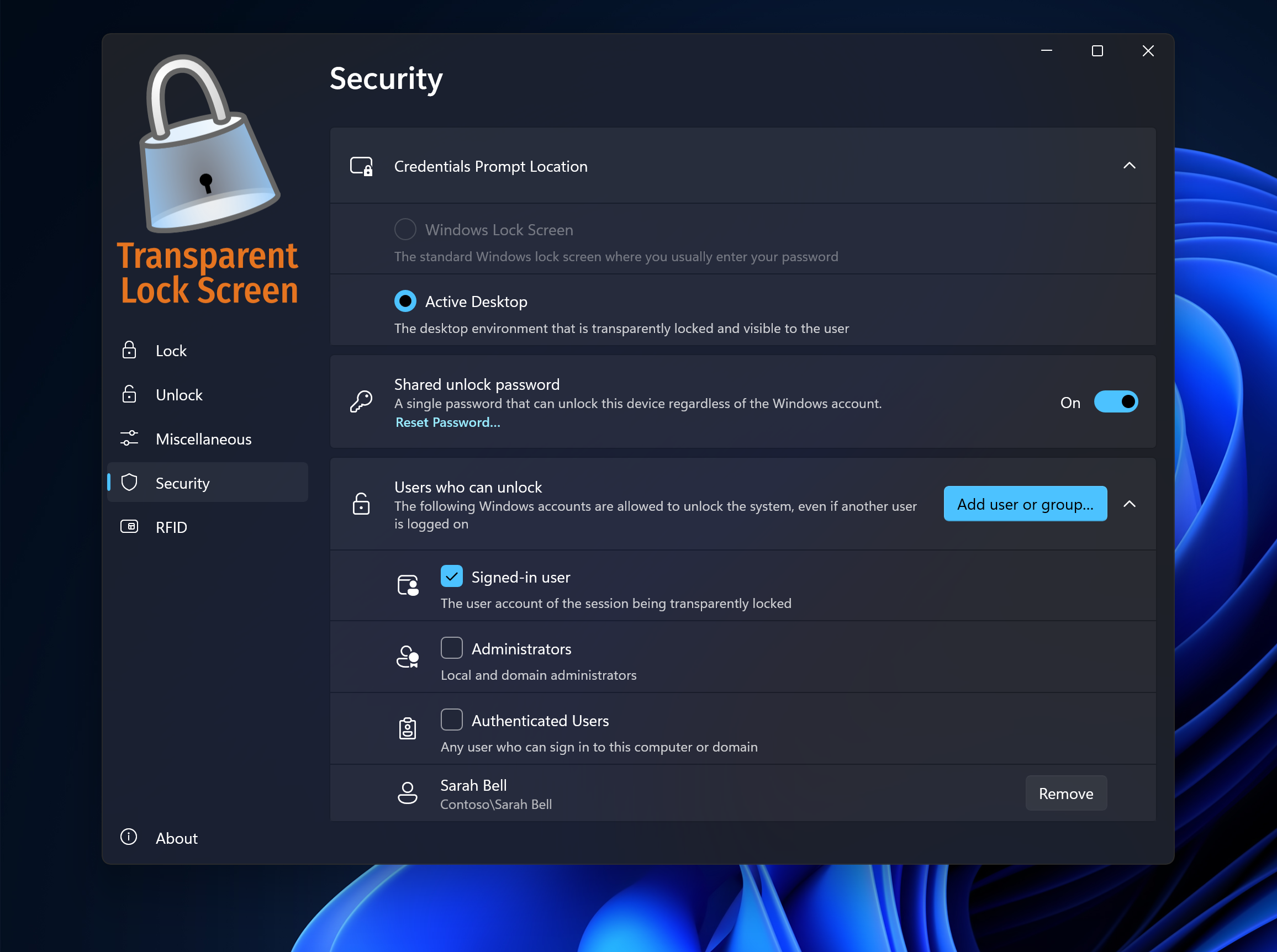 Transparent Lock Screen screenshot