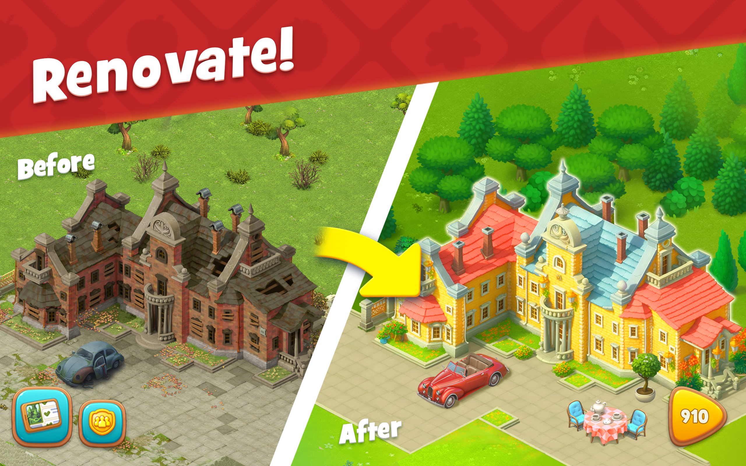 Gardenscapes screenshot