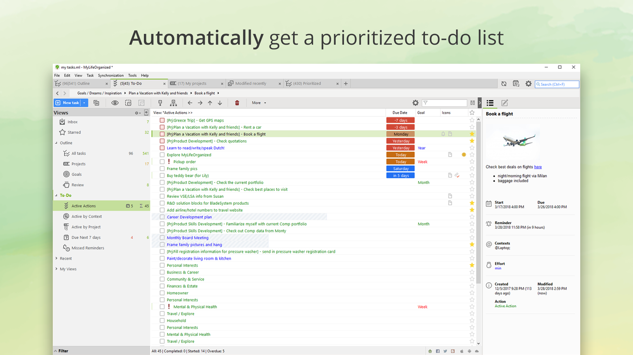 MyLifeOrganized - To-Do List screenshot