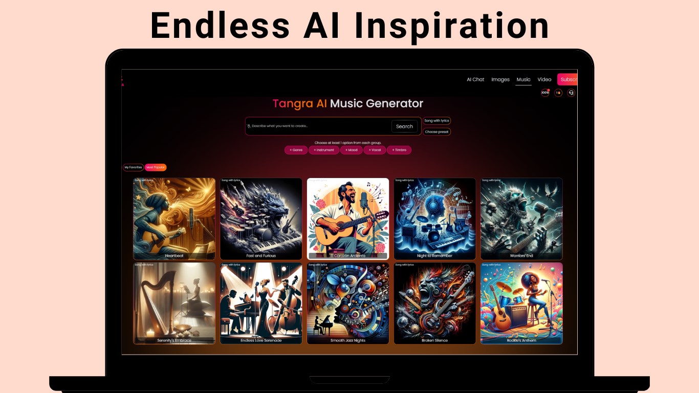 Tangra AI Music screenshot