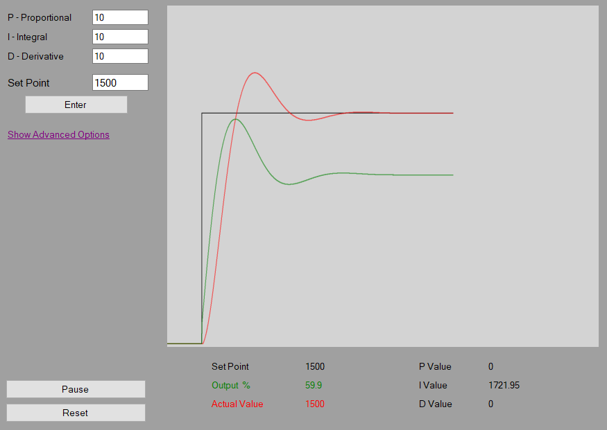 PID Simulator screenshot