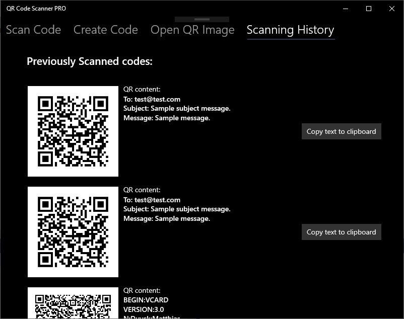 QR Code Scanner PRO screenshot