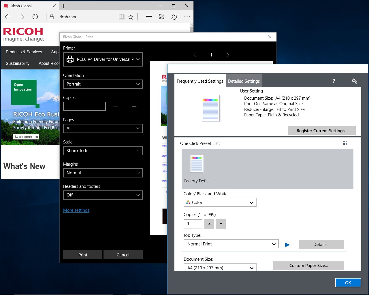 InfoPrint Driver Utility screenshot