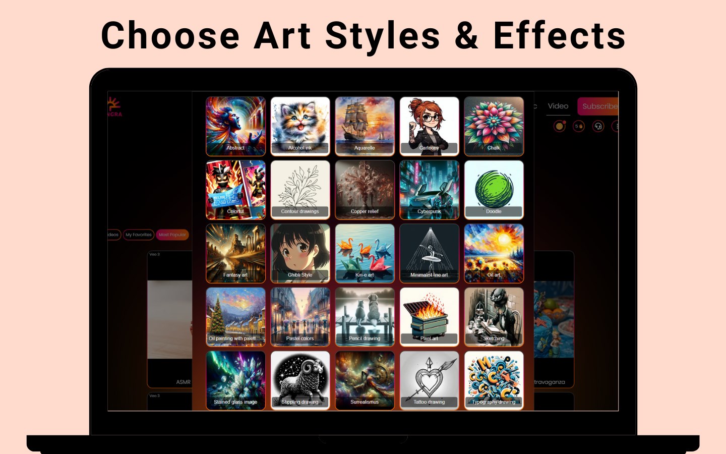Tangra AI Video Generator screenshot