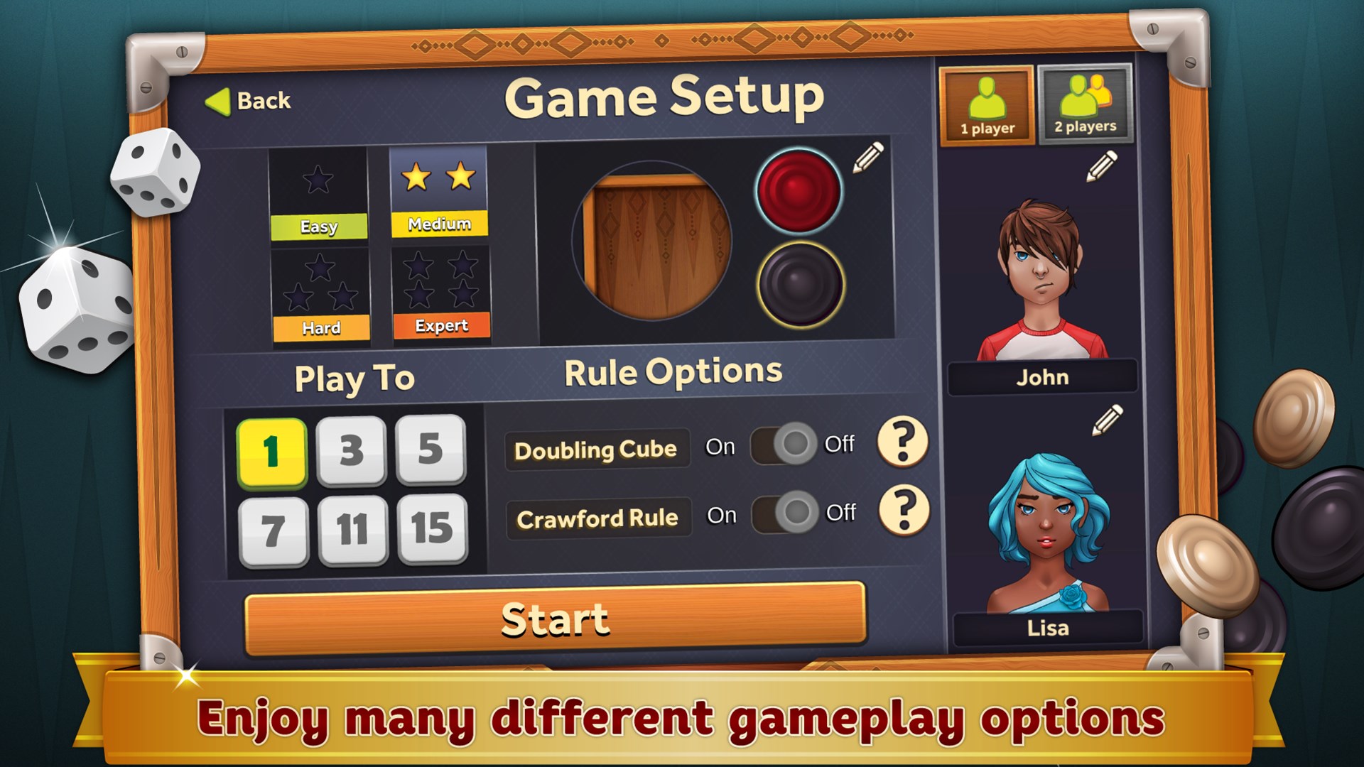 Backgammon Deluxe screenshot