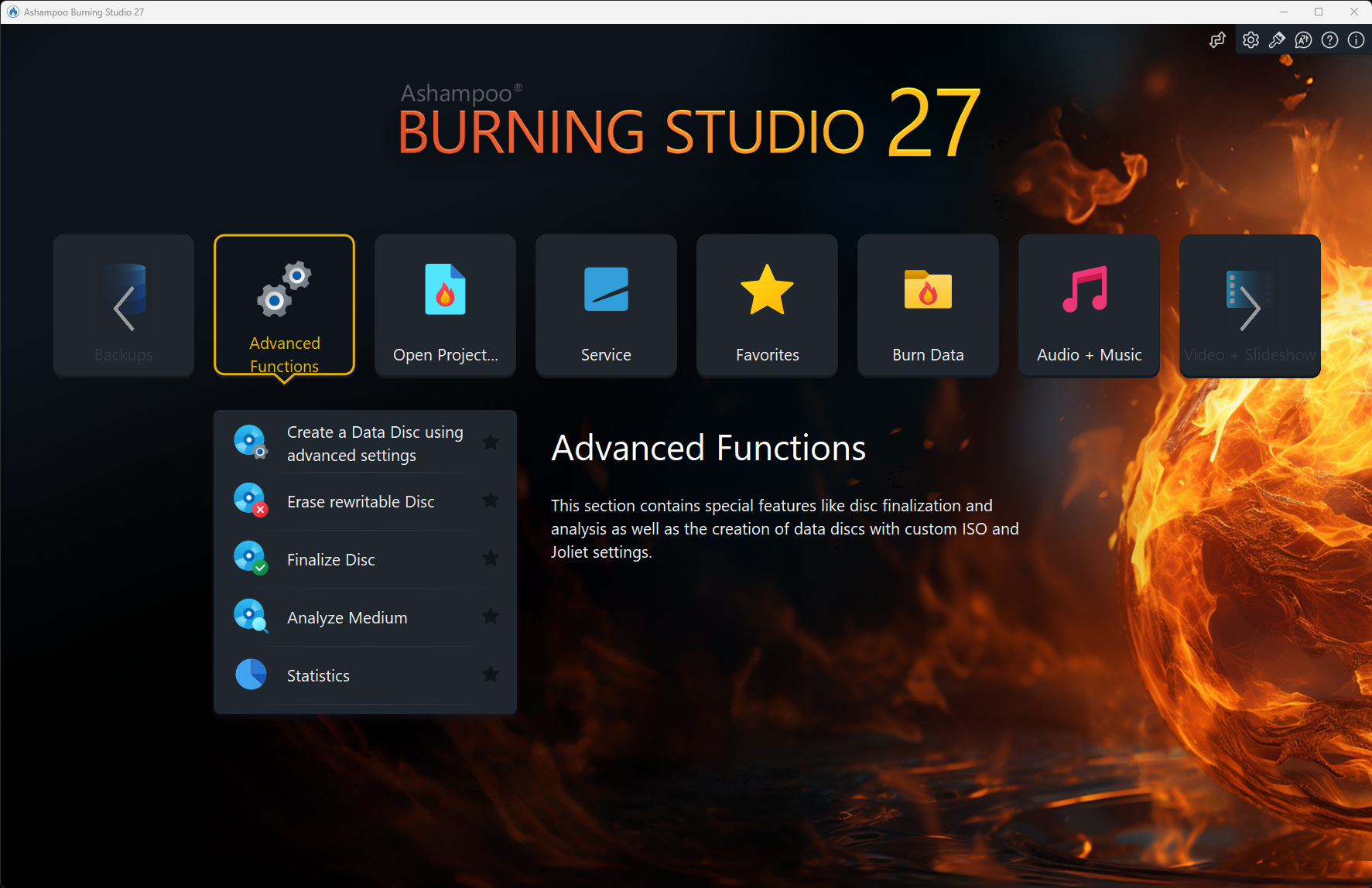 Ashampoo Burning Studio 27 screenshot