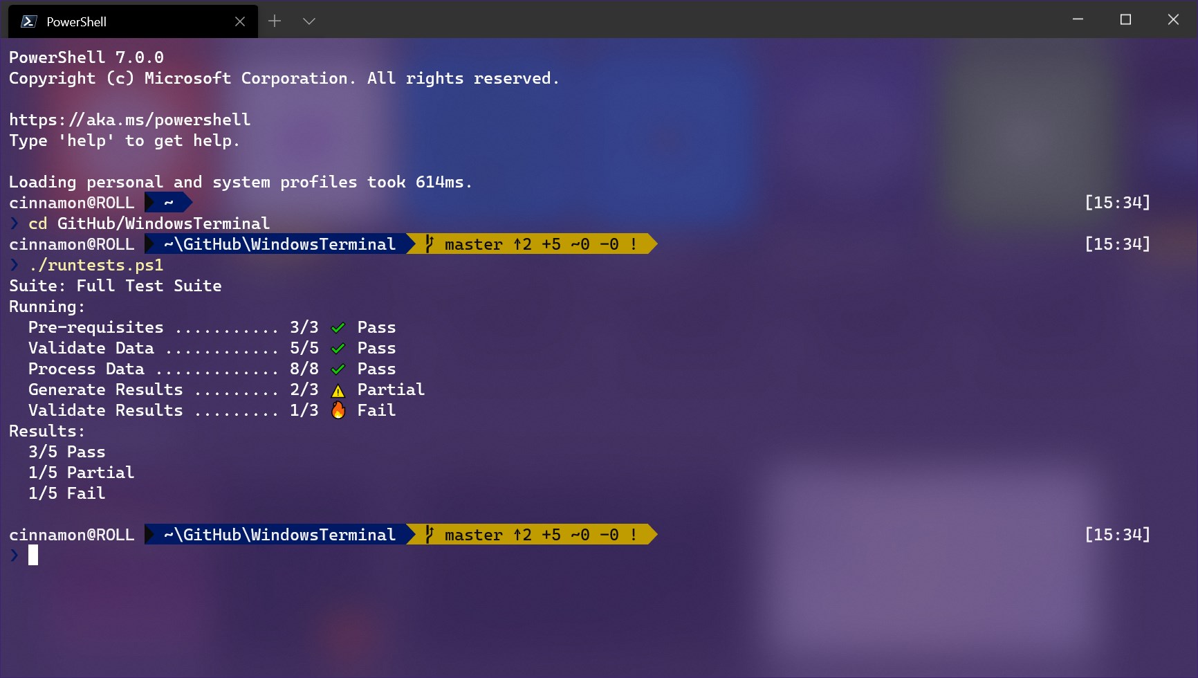 Windows Terminal screenshot