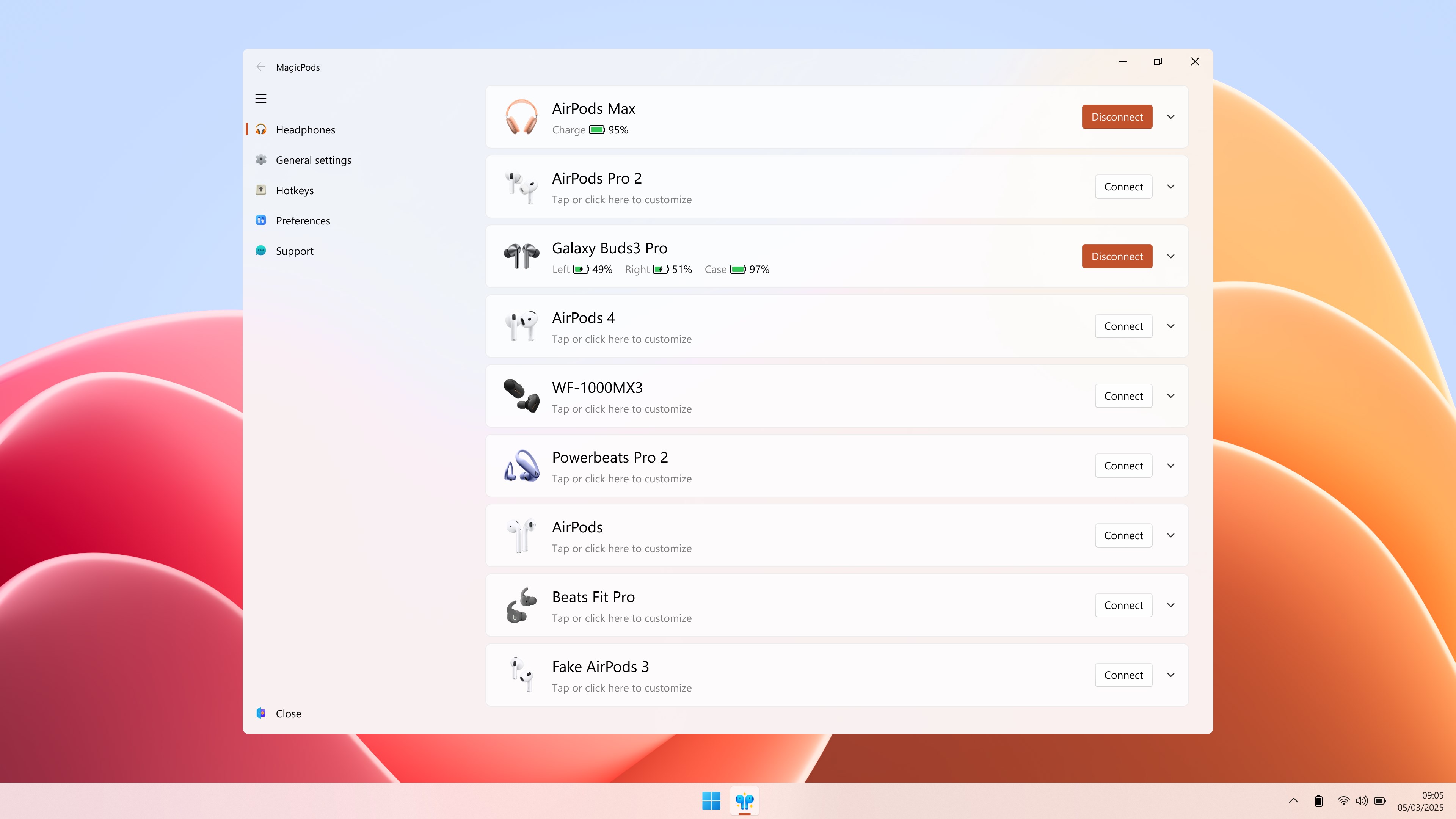 MagicPods screenshot