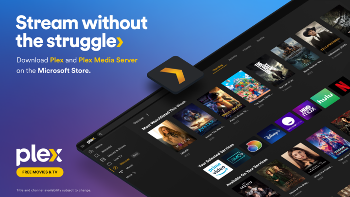 Plex for Windows screenshot