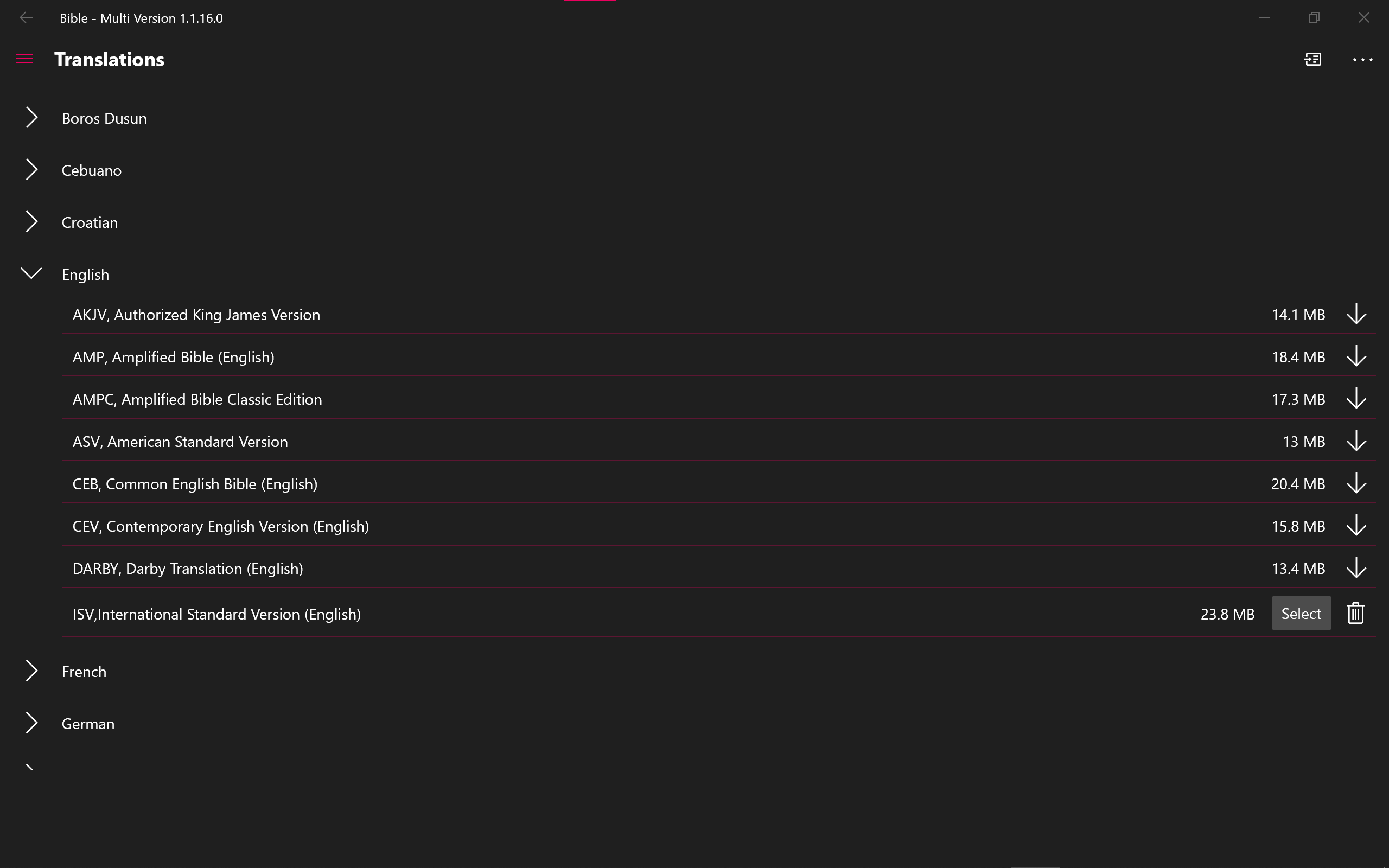 Bible - Multi Version screenshot