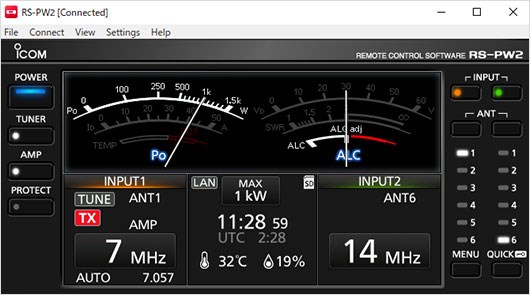Icom RS-PW2 screenshot