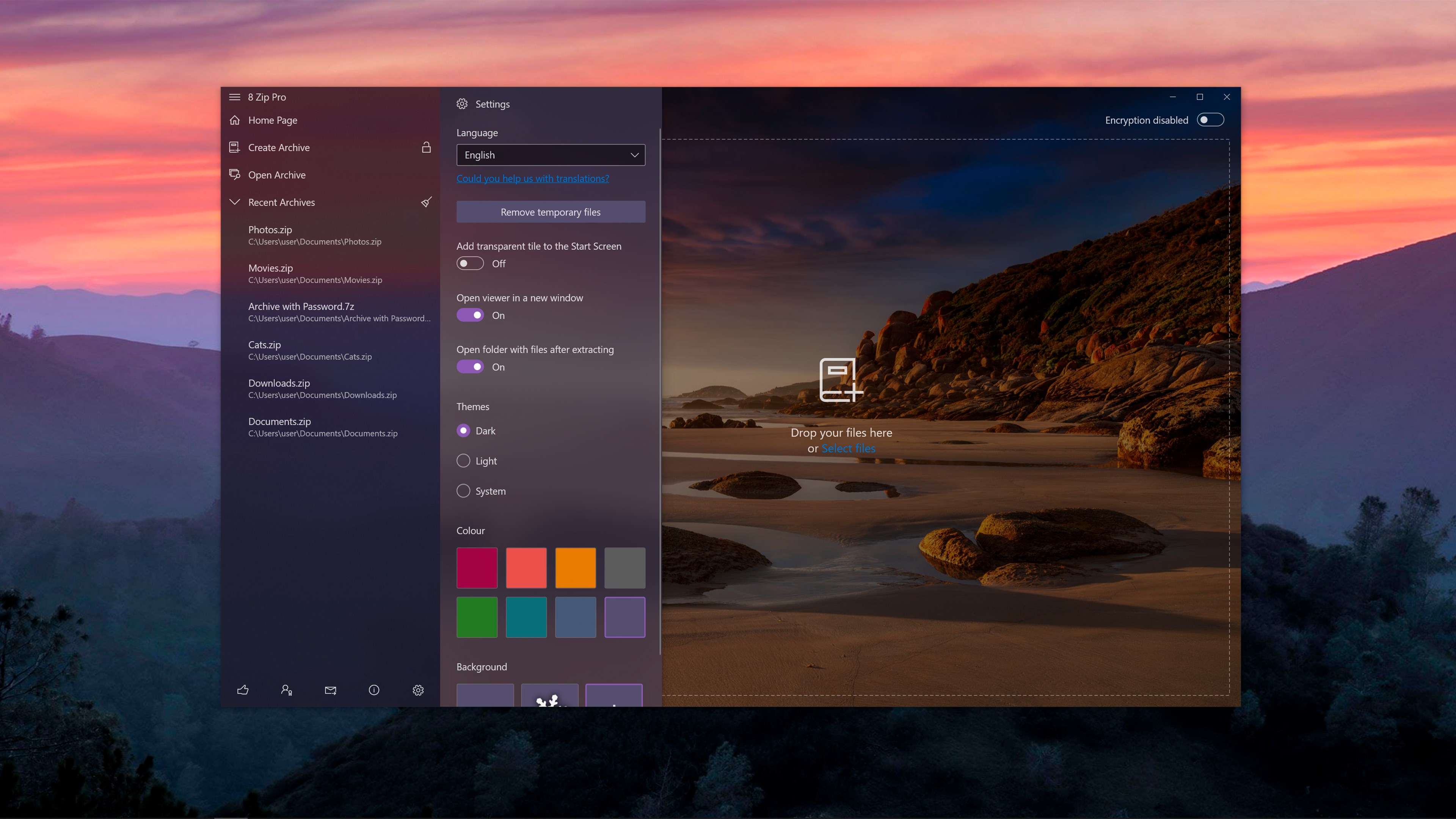 8 Zip Pro - advanced archiver. Create, unpack and encrypt. screenshot