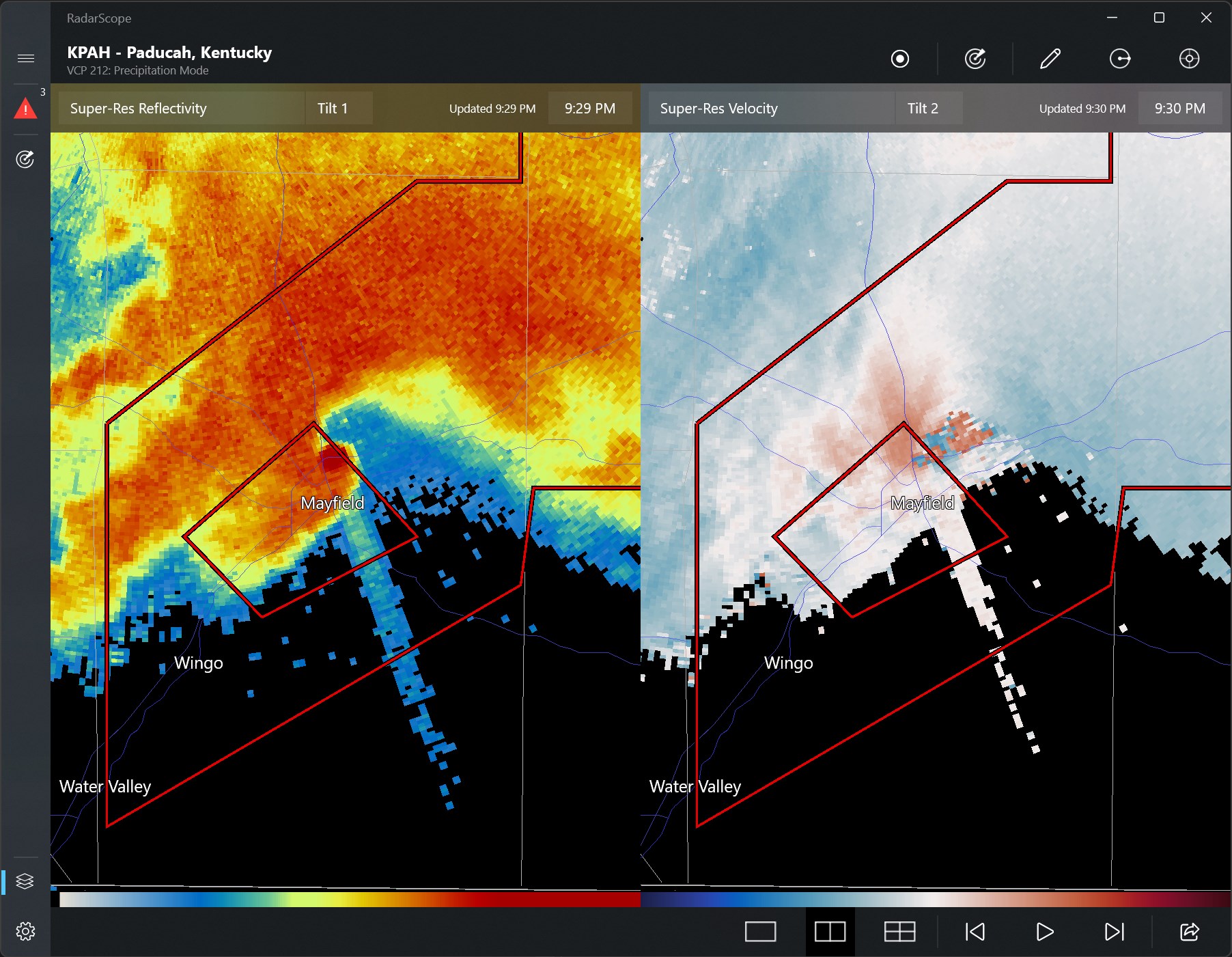 RadarScope screenshot