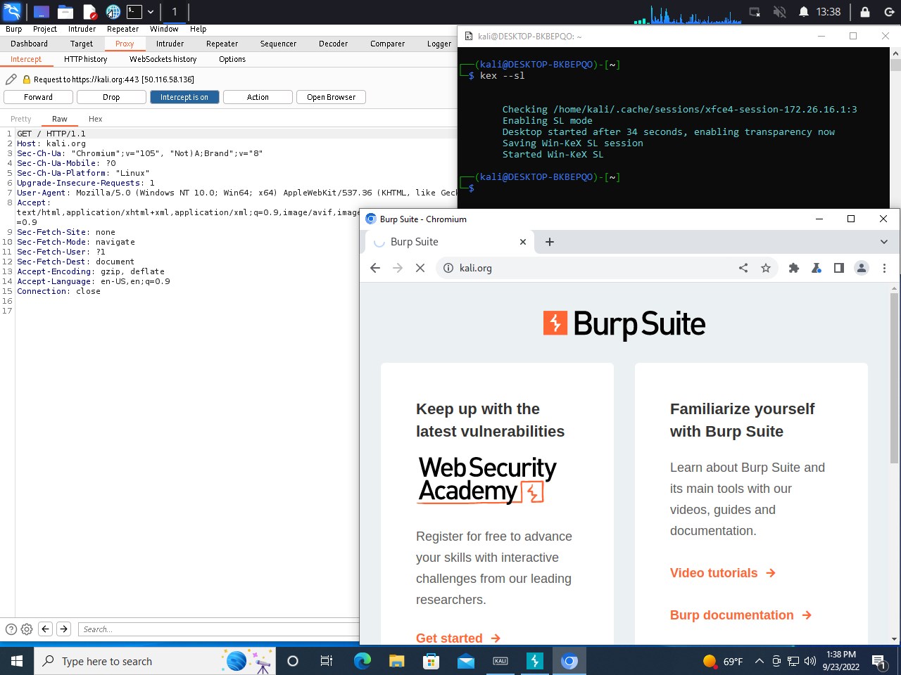 Kali Linux screenshot