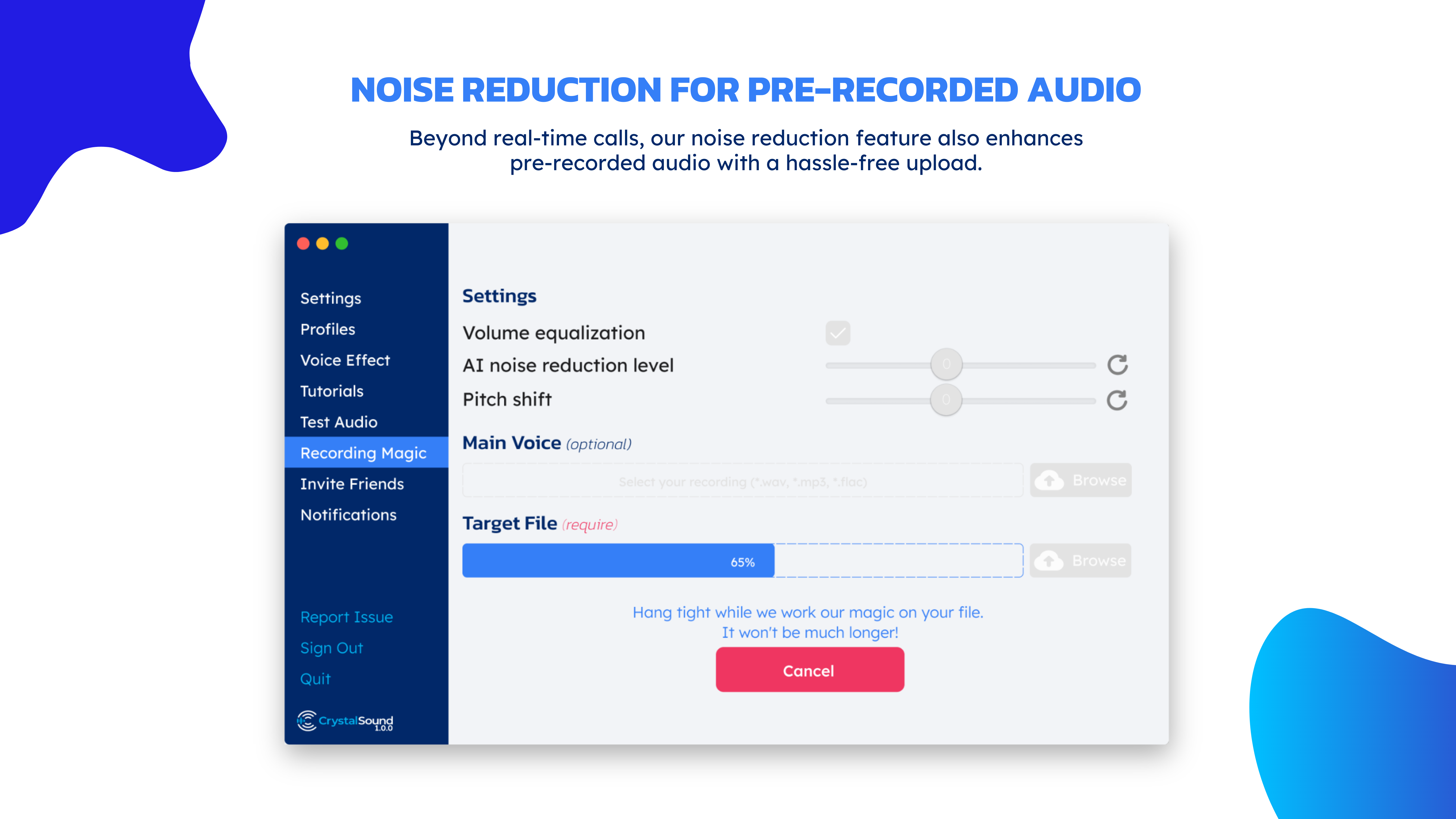 CrystalSound screenshot