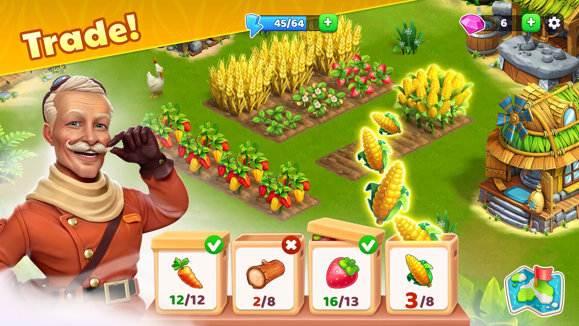 Bermuda Adventures: Farm Games screenshot